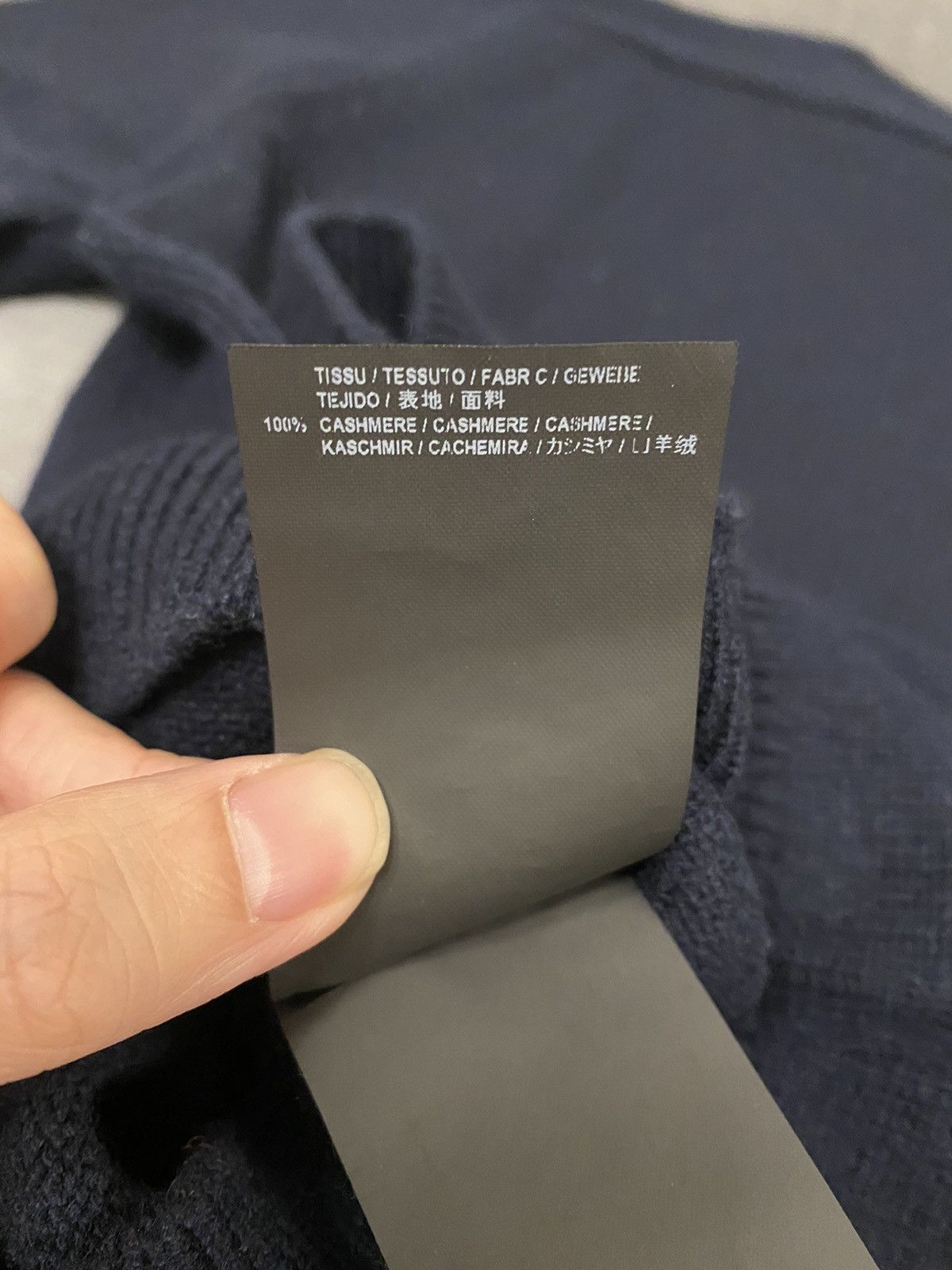 Saint Laurent Paris Saint Laurent navy cashmere logo sweater S Size US S / EU 44-46 / 1 - 7 Thumbnail