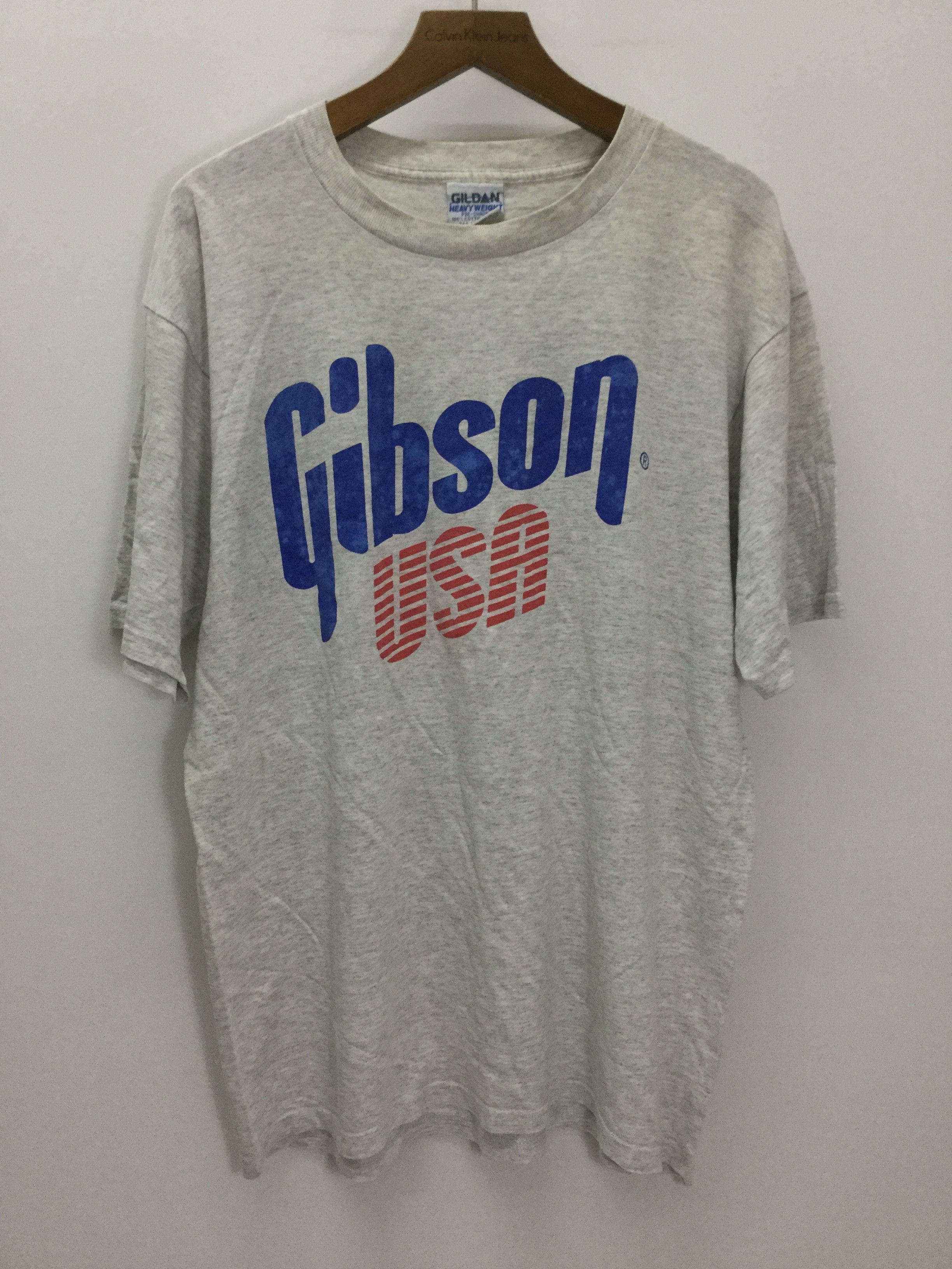 UNIQLO Gibson Guitar Music Short Sleeves T-Shirt White Mens XL size Japan  Rare