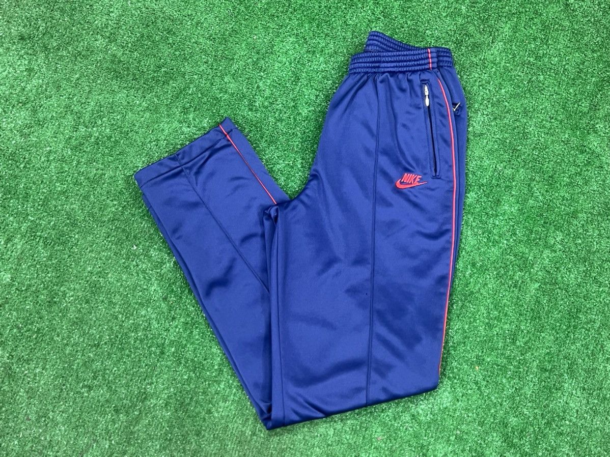 Nike Vintage 80s Nike Blue Tag Track Pants Size US 34 / EU 50 - 1 Thumbnail