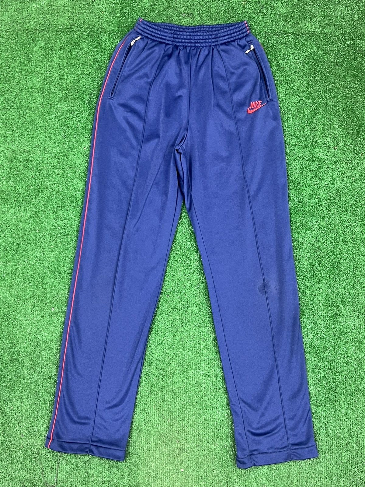Nike Vintage 80s Nike Blue Tag Track Pants Size US 34 / EU 50 - 4 Thumbnail
