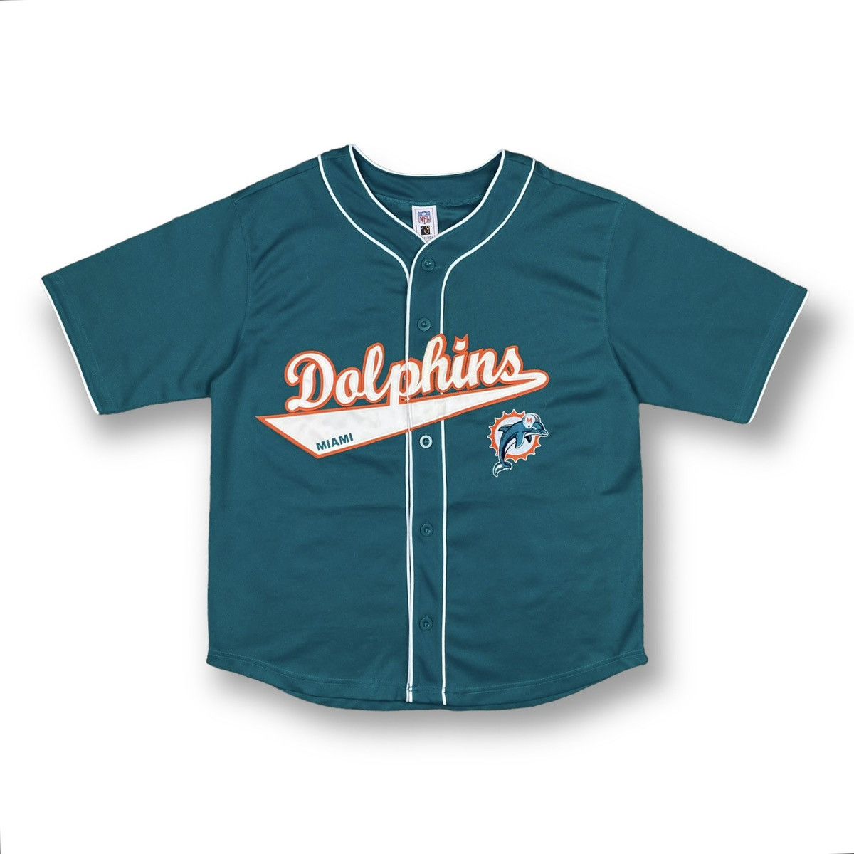 Vintage Zach Thomas Miami Dolphins Baseball Style Jersey