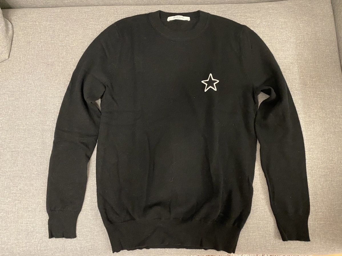 Givenchy Givenchy black star logo cashmere sweater S Size US S / EU 44-46 / 1 - 3 Thumbnail
