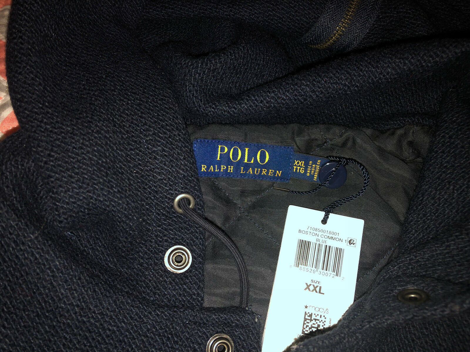 Polo Ralph Lauren Polo Ralph Lauren Navy Patch Hooded Letterman Jacket XXL Size US XXL / EU 58 / 5 - 8 Thumbnail