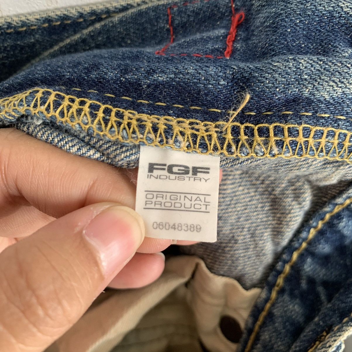 Kapital Rare Edwin For Blauer Selvedge Distressed Denim Jeans Mix7 Size US 34 / EU 50 - 14 Thumbnail