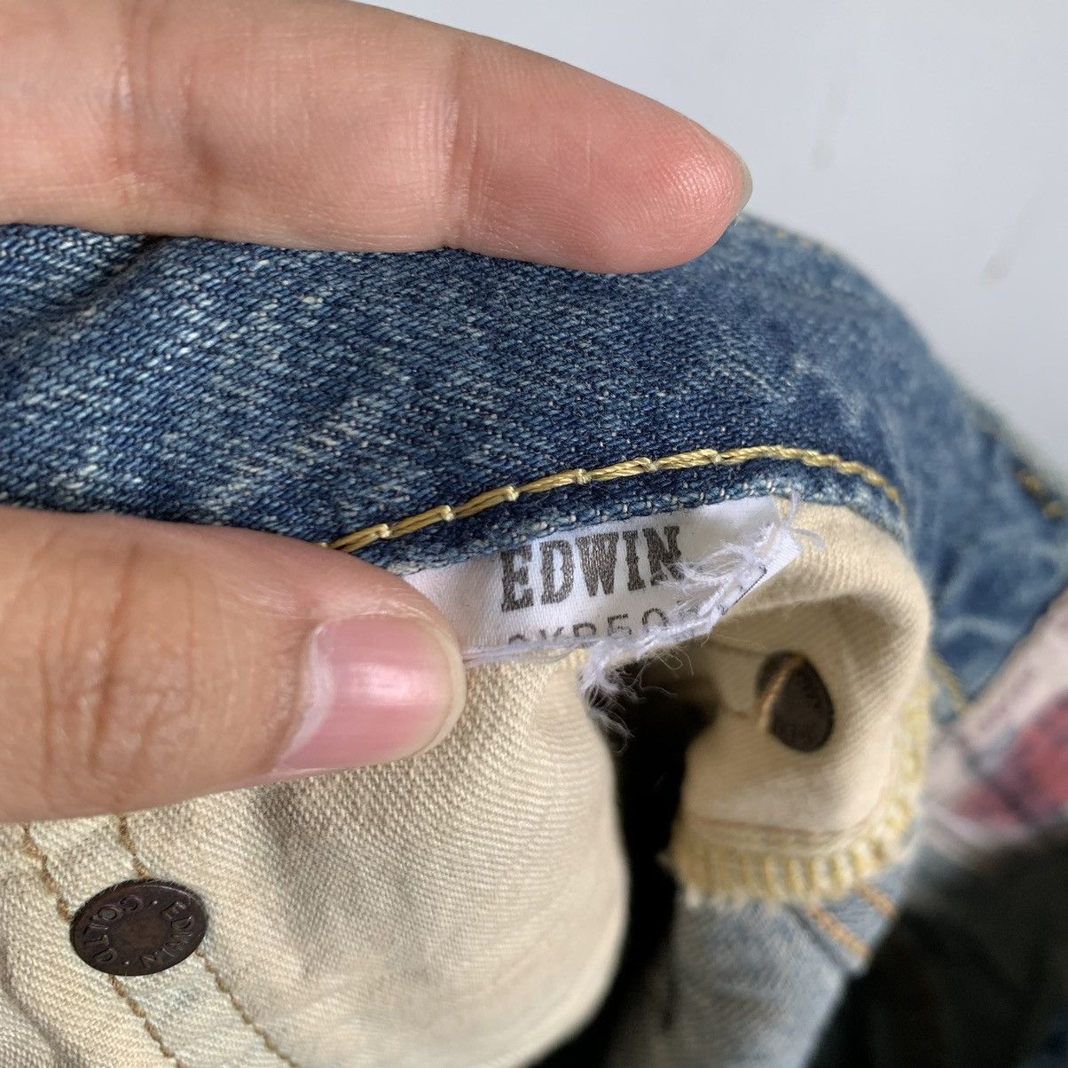 Kapital Rare Edwin For Blauer Selvedge Distressed Denim Jeans Mix7 Size US 34 / EU 50 - 12 Thumbnail