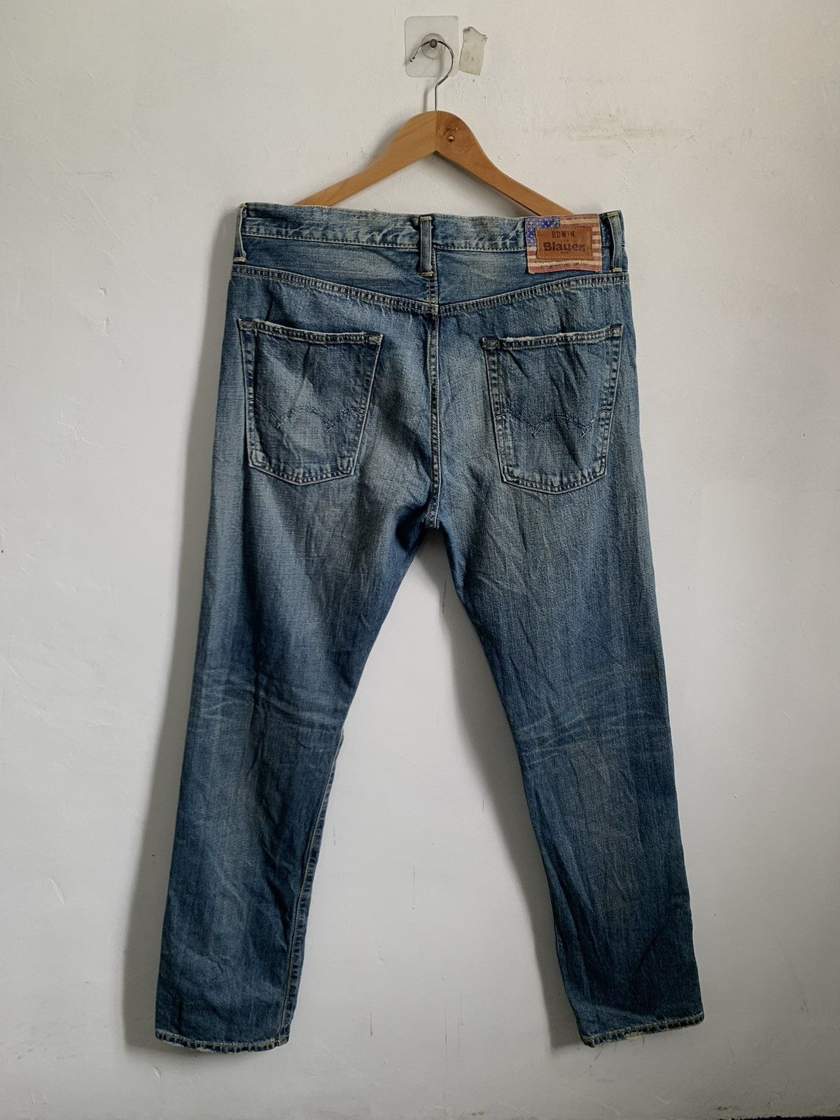 Kapital Rare Edwin For Blauer Selvedge Distressed Denim Jeans Mix7 Size US 34 / EU 50 - 2 Thumbnail