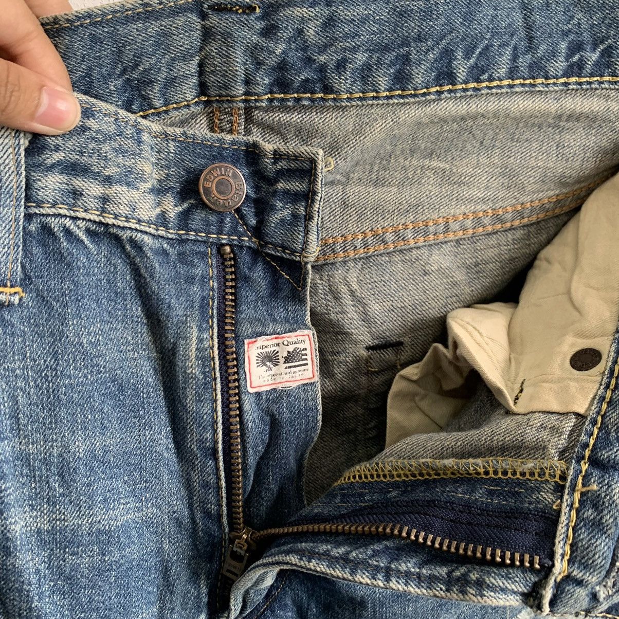 Kapital Rare Edwin For Blauer Selvedge Distressed Denim Jeans Mix7 Size US 34 / EU 50 - 6 Thumbnail