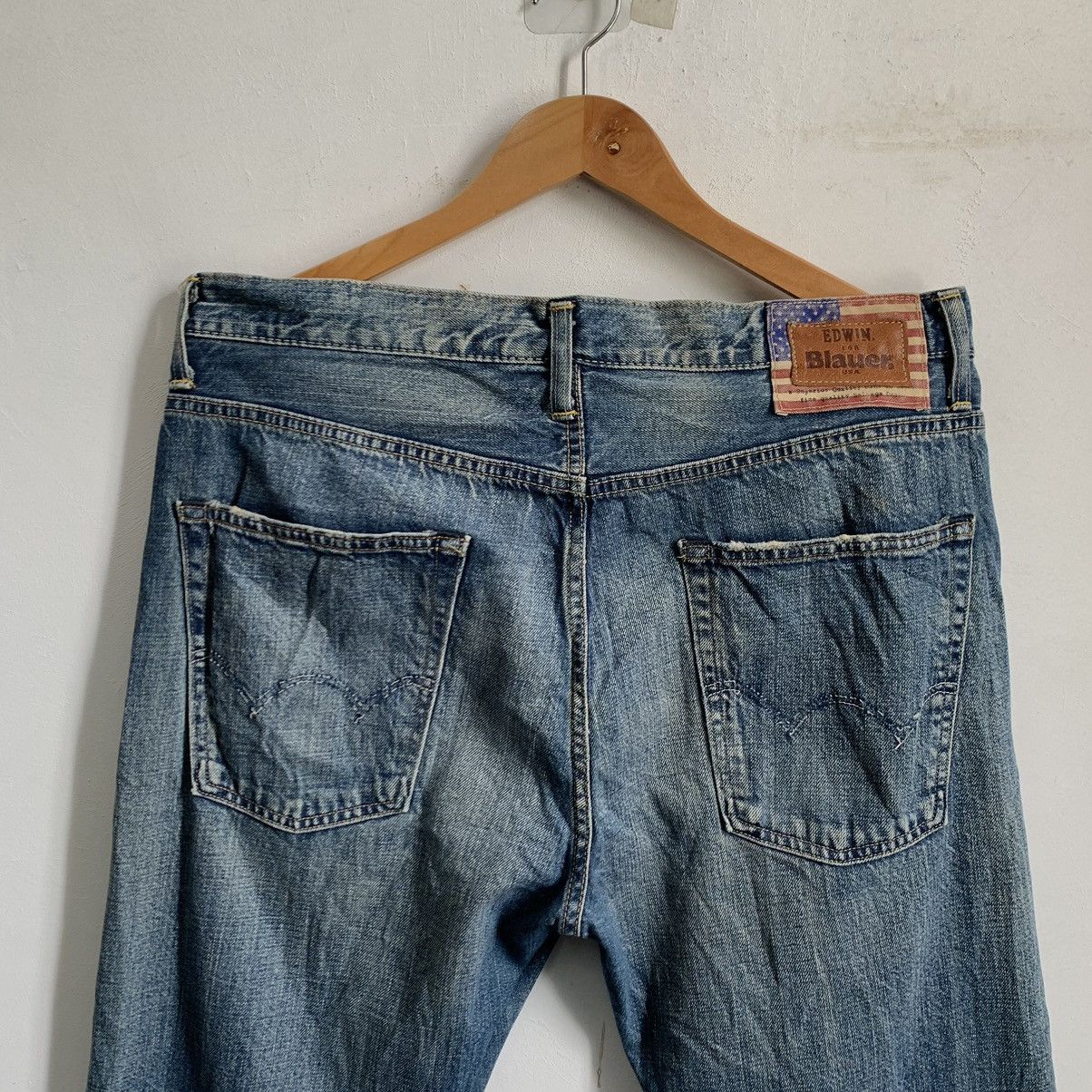 Kapital Rare Edwin For Blauer Selvedge Distressed Denim Jeans Mix7 Size US 34 / EU 50 - 9 Thumbnail