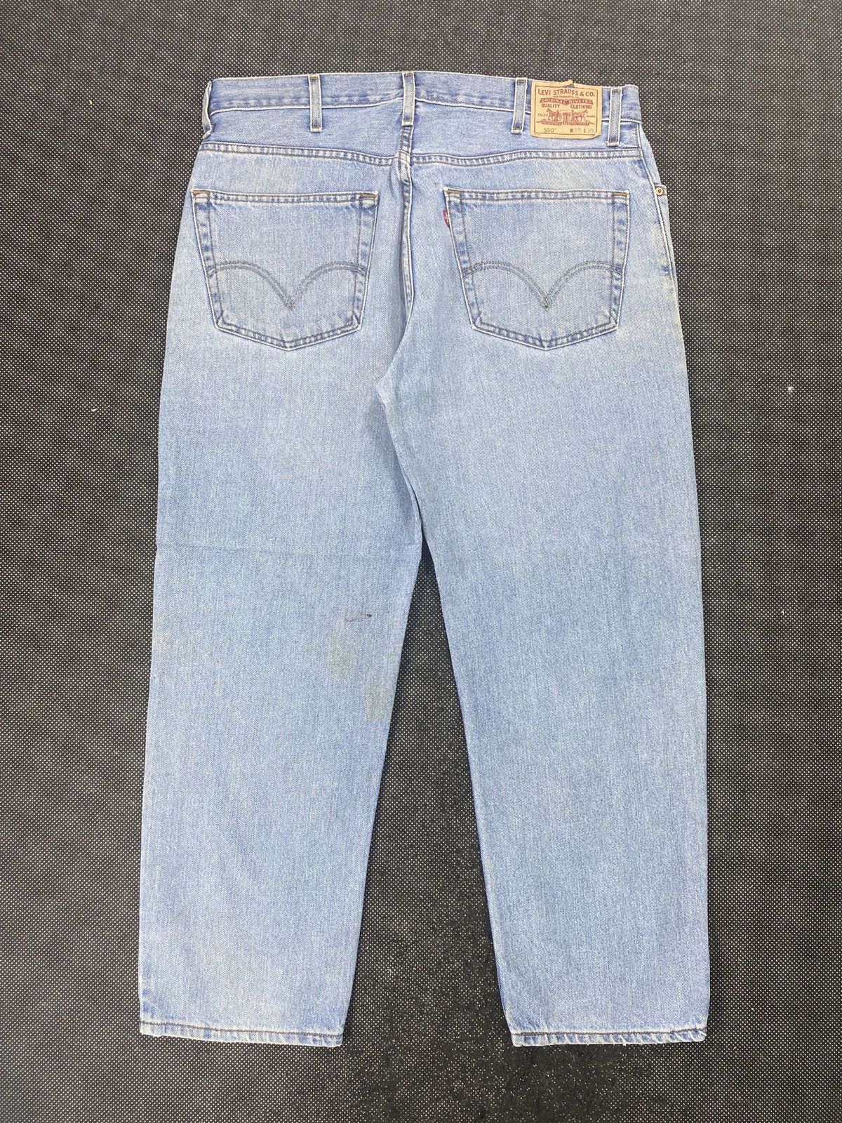Levi's VINTAGE LEVIS 550 BLUE WASH JEANS-J468 Size US 39 - 3 Thumbnail
