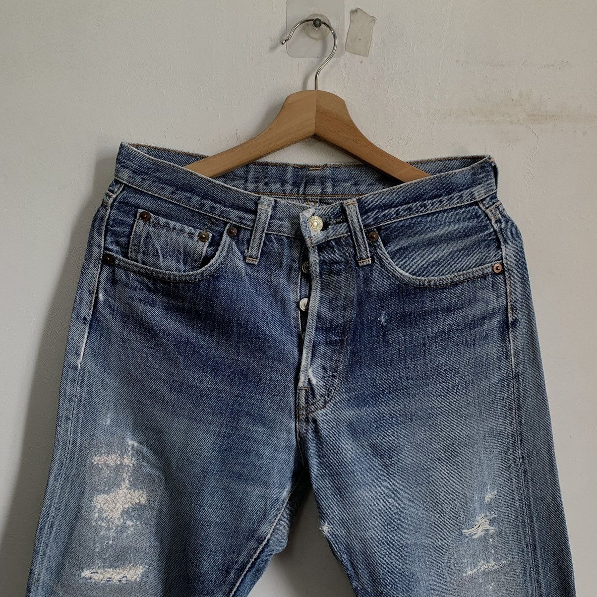 Denime Denime Boro Selvedge Distressed Denim Jeans Size US 29 - 3 Thumbnail