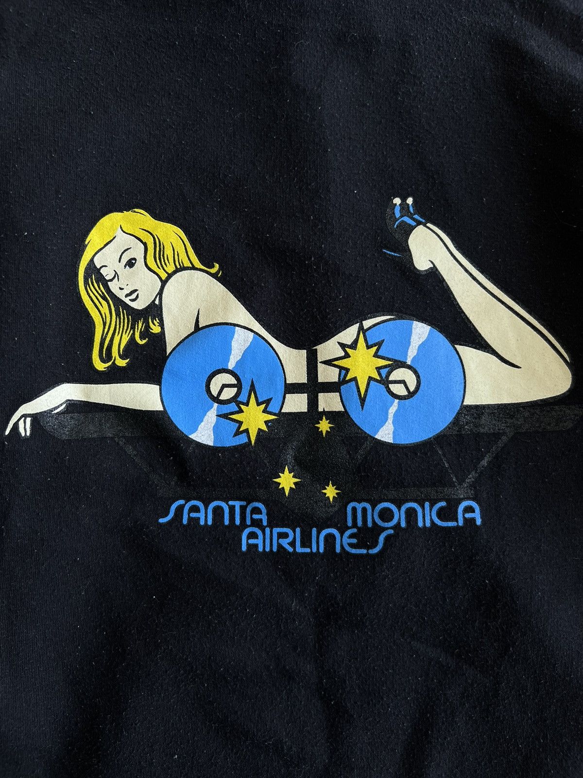 Hook-Ups ARCHIVE🔥USA Made 90s Santa Monica Airlines ™️ Logo Hoodie Size US M / EU 48-50 / 2 - 5 Thumbnail