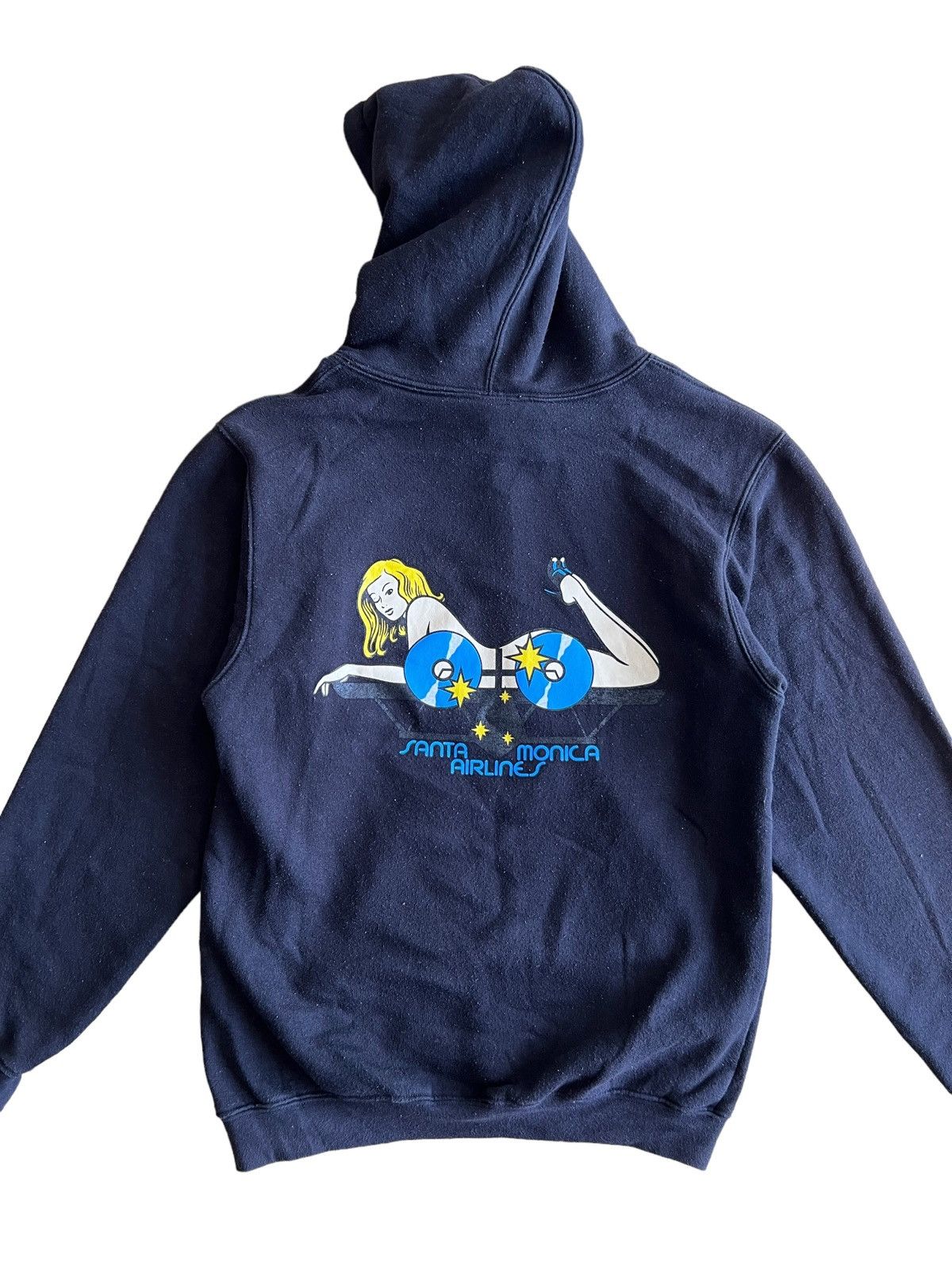 Hook-Ups ARCHIVE🔥USA Made 90s Santa Monica Airlines ™️ Logo Hoodie Size US M / EU 48-50 / 2 - 2 Thumbnail