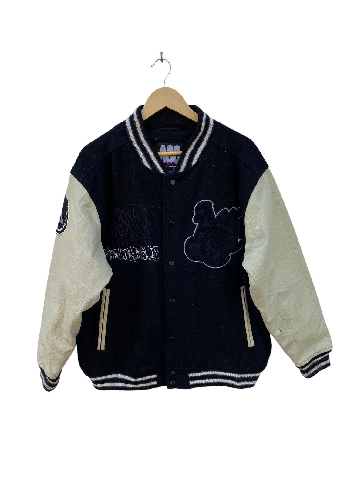 Vintage japanese brand FULLCOUNT 'del toro' wool varsity jacket size store fits S