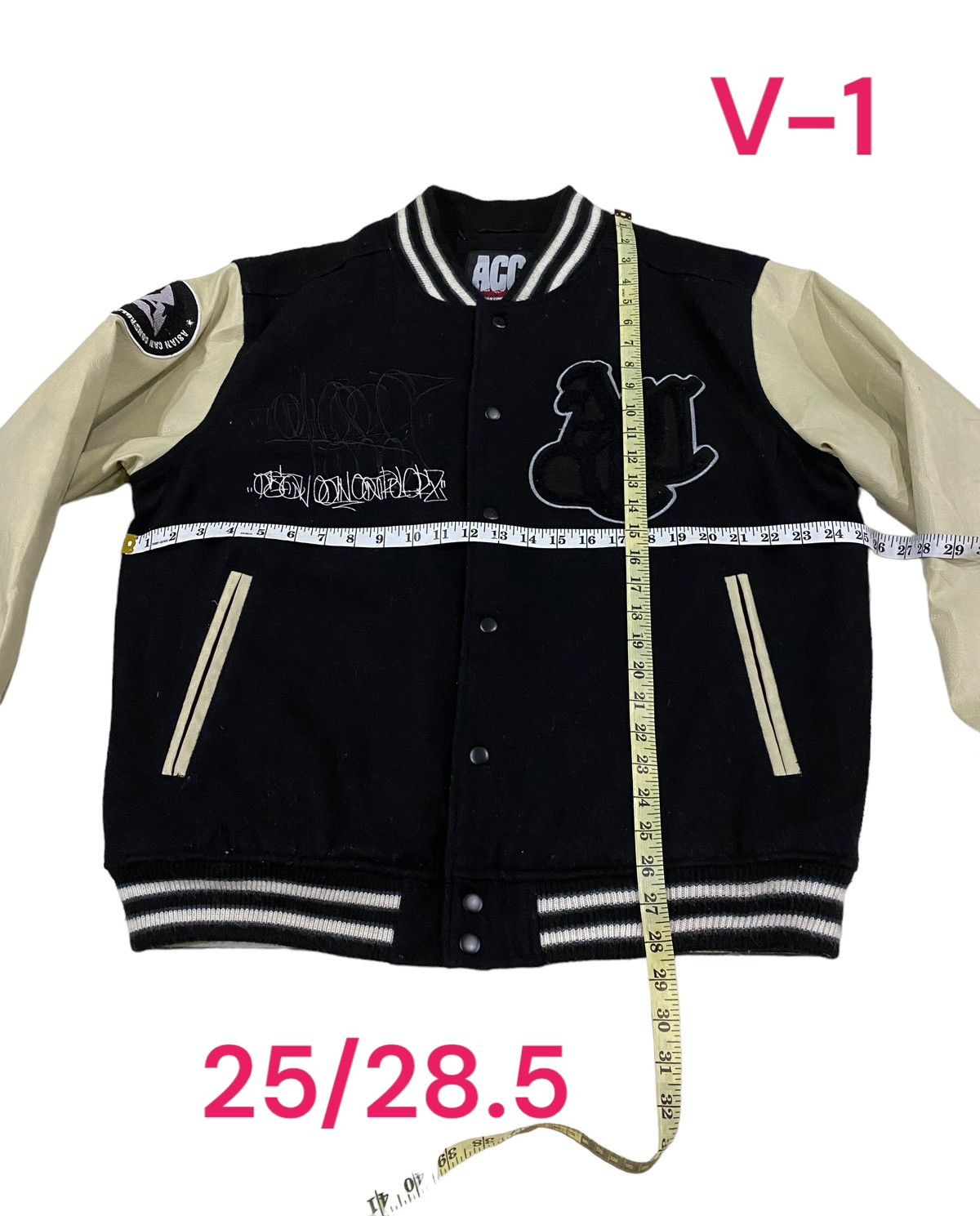 Other Vintage asian can controlerz embroidery wool varsity jacket Size US L / EU 52-54 / 3 - 16 Thumbnail