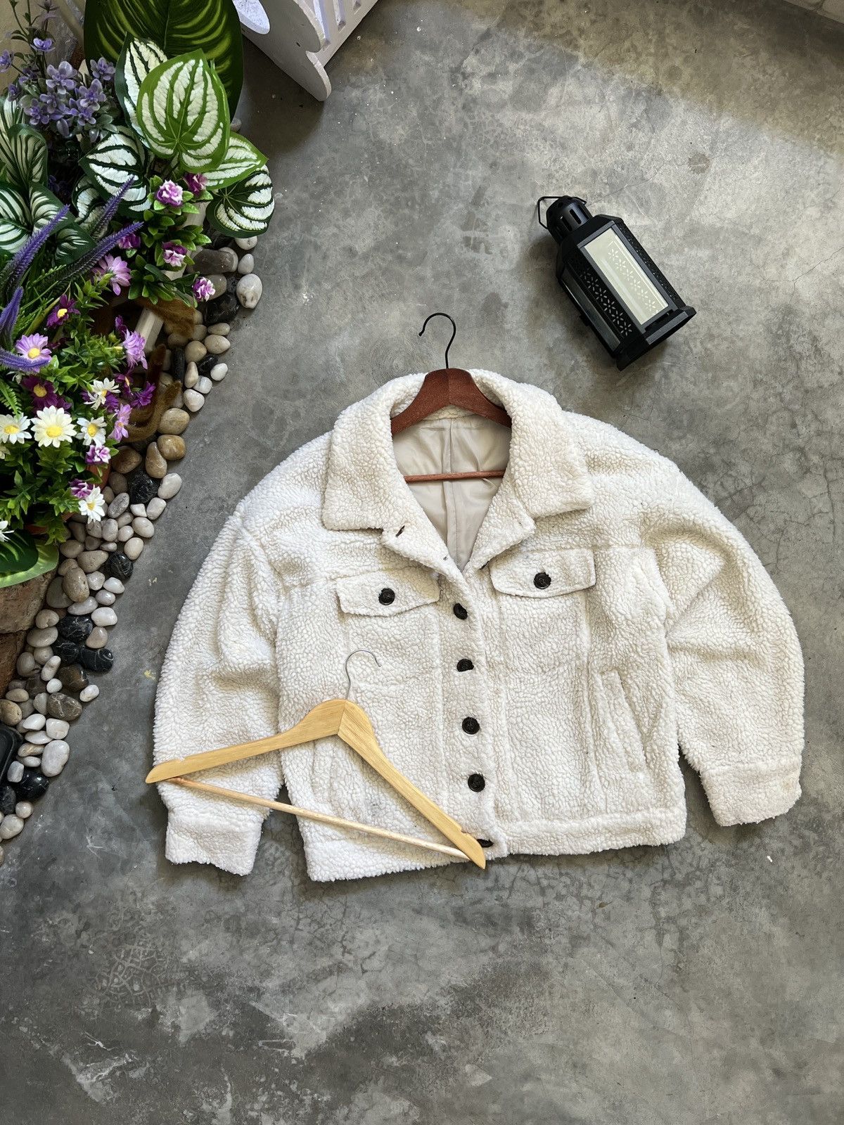 Japanese Brand × Vintage 🔥 VINTAGE 🔥 Japanese Deep Sherpa Quilted Button Jacket Size US M / EU 48-50 / 2 - 2 Thumbnail