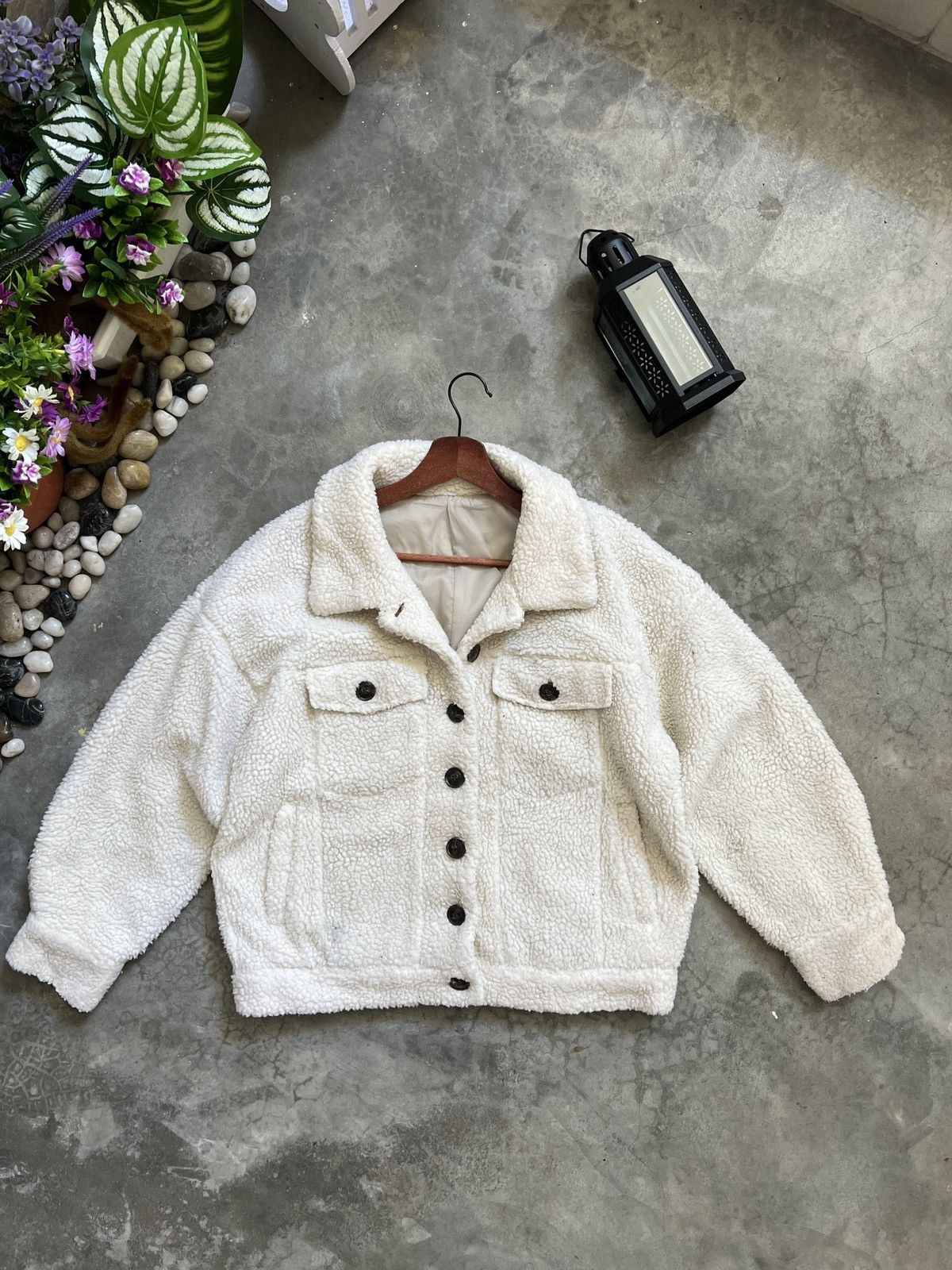 Japanese Brand × Vintage 🔥 VINTAGE 🔥 Japanese Deep Sherpa Quilted Button Jacket Size US M / EU 48-50 / 2 - 17 Thumbnail