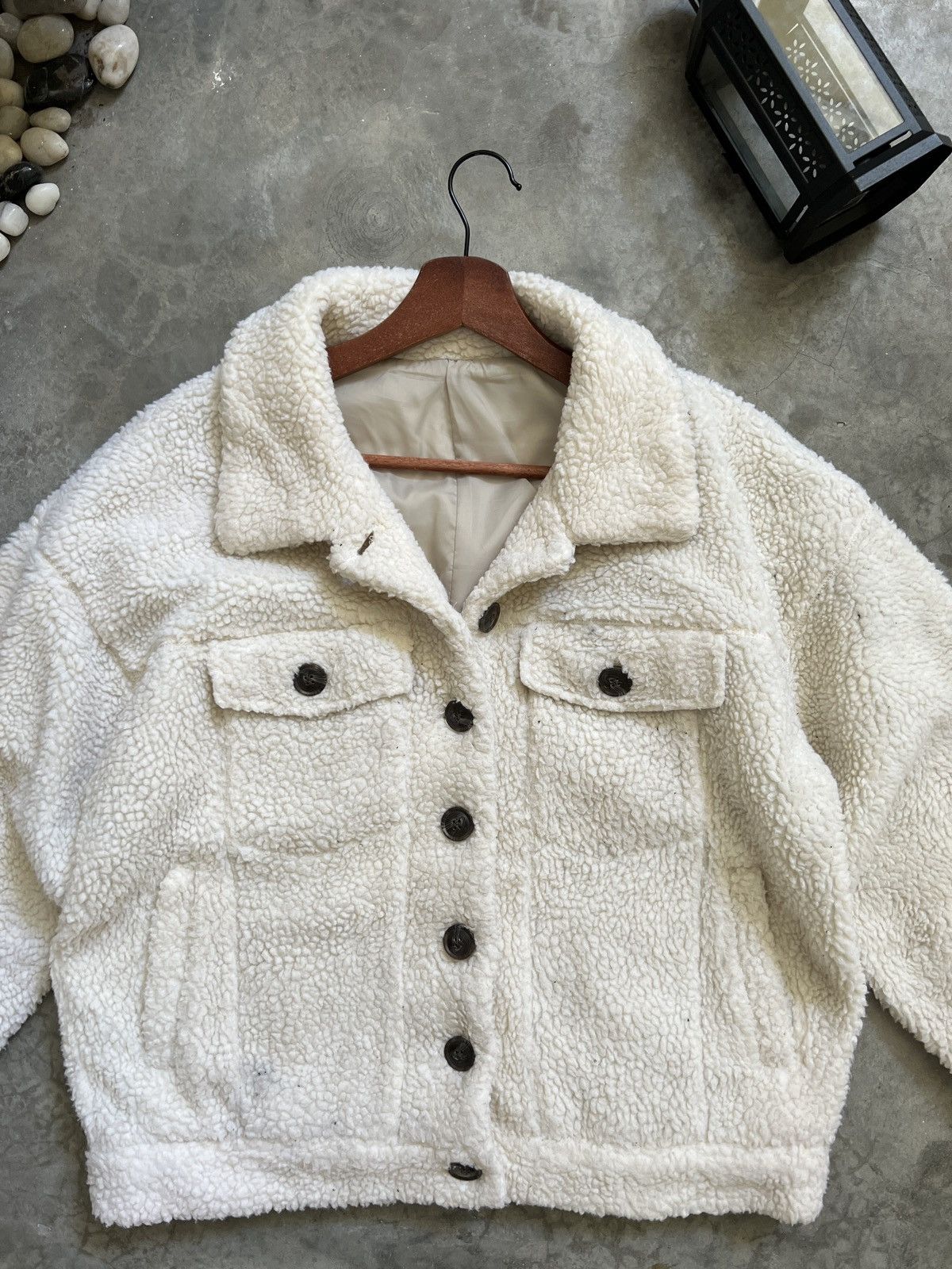 Japanese Brand × Vintage 🔥 VINTAGE 🔥 Japanese Deep Sherpa Quilted Button Jacket Size US M / EU 48-50 / 2 - 18 Thumbnail