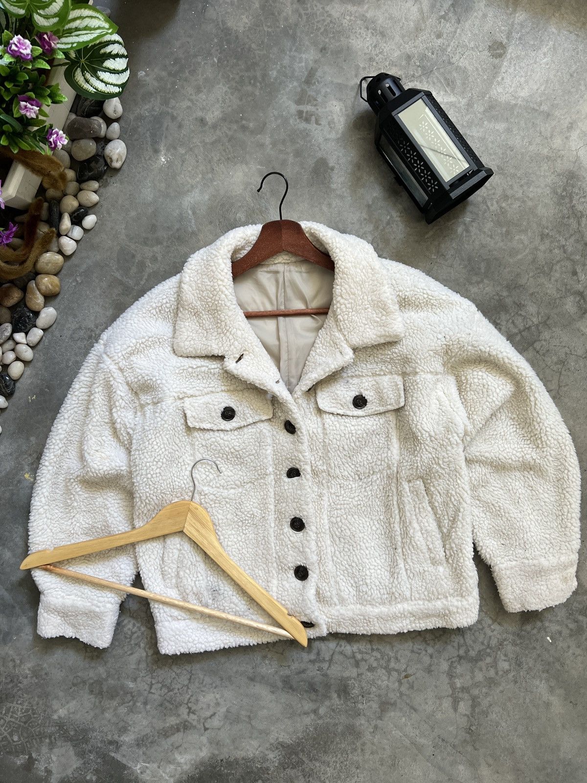 Japanese Brand × Vintage 🔥 VINTAGE 🔥 Japanese Deep Sherpa Quilted Button Jacket Size US M / EU 48-50 / 2 - 3 Thumbnail