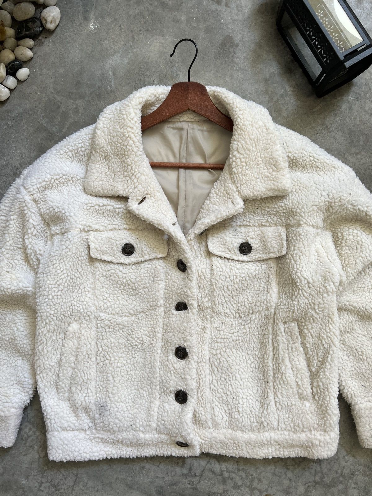 Japanese Brand × Vintage 🔥 VINTAGE 🔥 Japanese Deep Sherpa Quilted Button Jacket Size US M / EU 48-50 / 2 - 6 Thumbnail