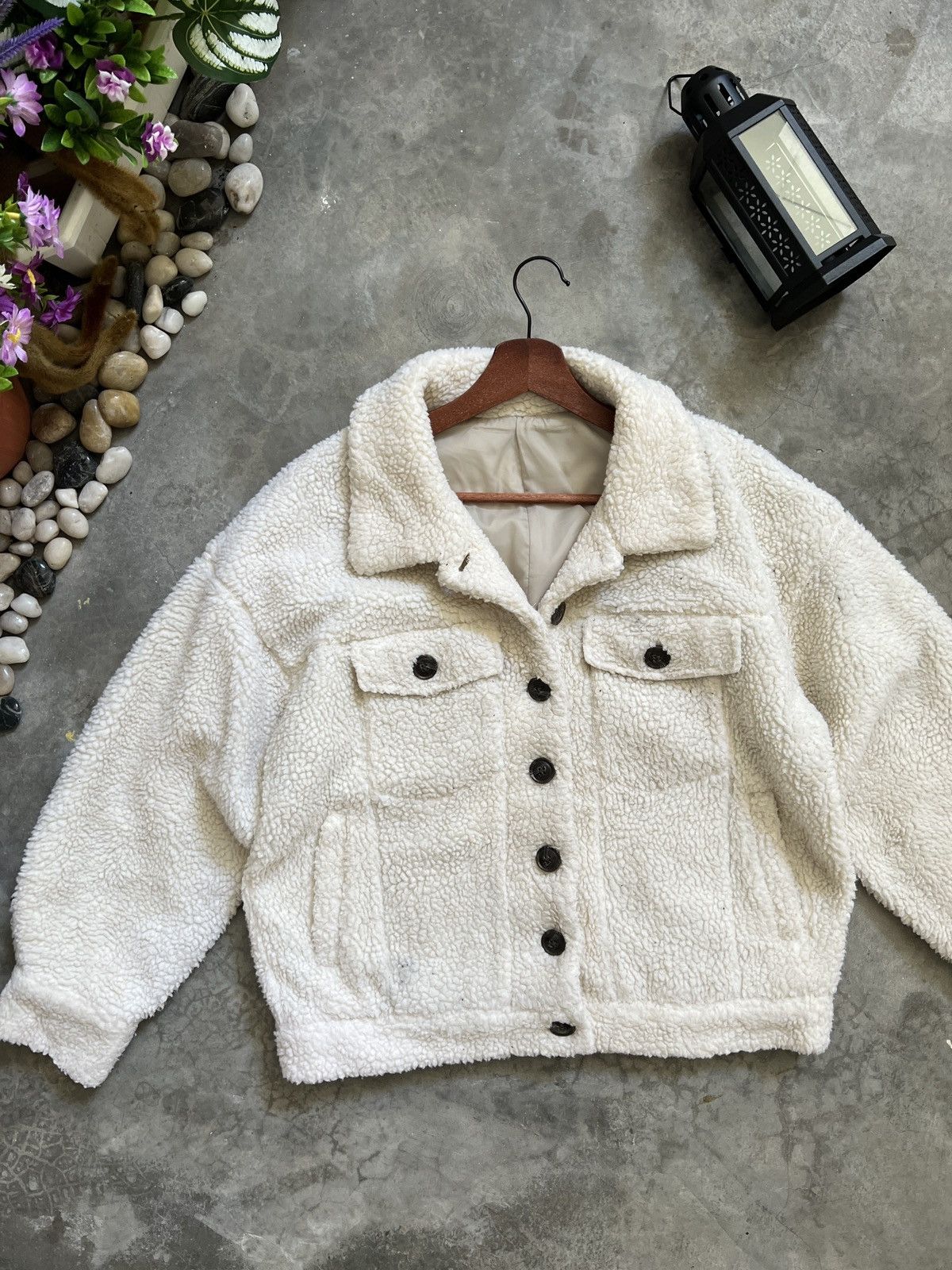 Japanese Brand × Vintage 🔥 VINTAGE 🔥 Japanese Deep Sherpa Quilted Button Jacket Size US M / EU 48-50 / 2 - 4 Thumbnail