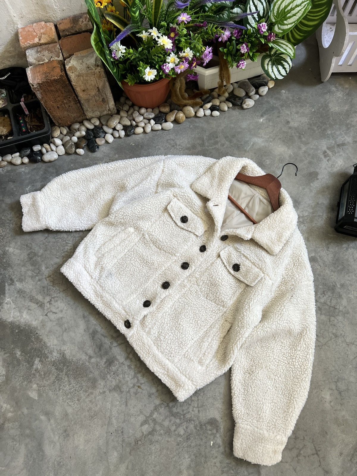 Japanese Brand × Vintage 🔥 VINTAGE 🔥 Japanese Deep Sherpa Quilted Button Jacket Size US M / EU 48-50 / 2 - 1 Thumbnail