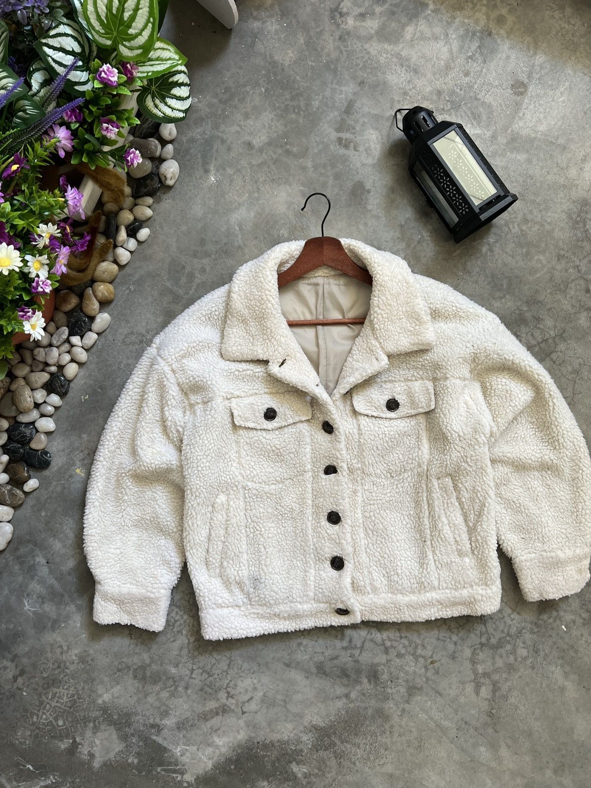 Japanese Brand × Vintage 🔥 VINTAGE 🔥 Japanese Deep Sherpa Quilted Button Jacket Size US M / EU 48-50 / 2 - 7 Thumbnail
