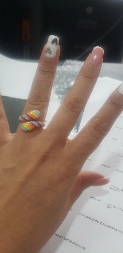 Jewelry Rainbow Neon Enamel Ring Size ONE SIZE - 5 Thumbnail