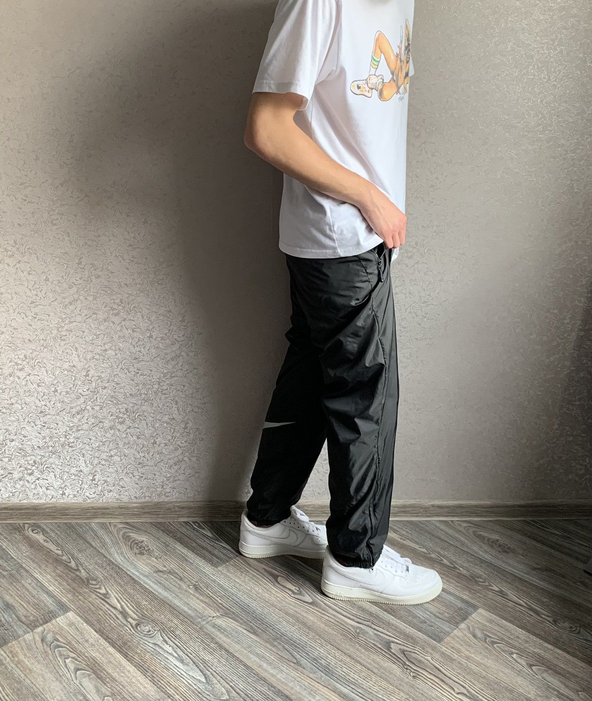 Nike × Vintage NIKE DRILL VINTAGE BIG SWOOSH NYLON PANTS 90’S Size US 32 / EU 48 - 5 Thumbnail