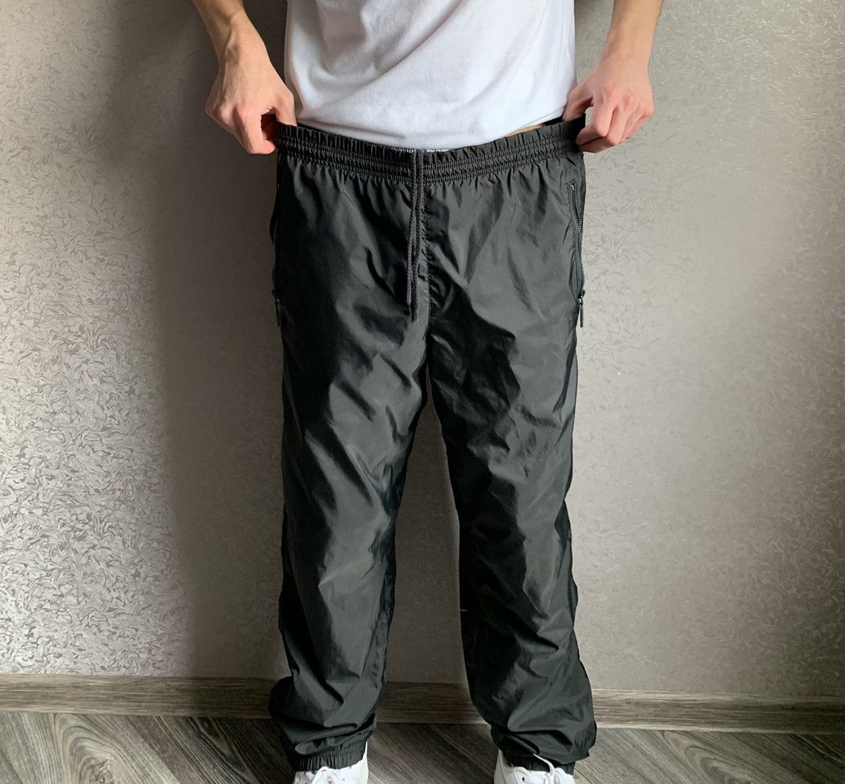 Nike × Vintage NIKE DRILL VINTAGE BIG SWOOSH NYLON PANTS 90’S Size US 32 / EU 48 - 8 Thumbnail