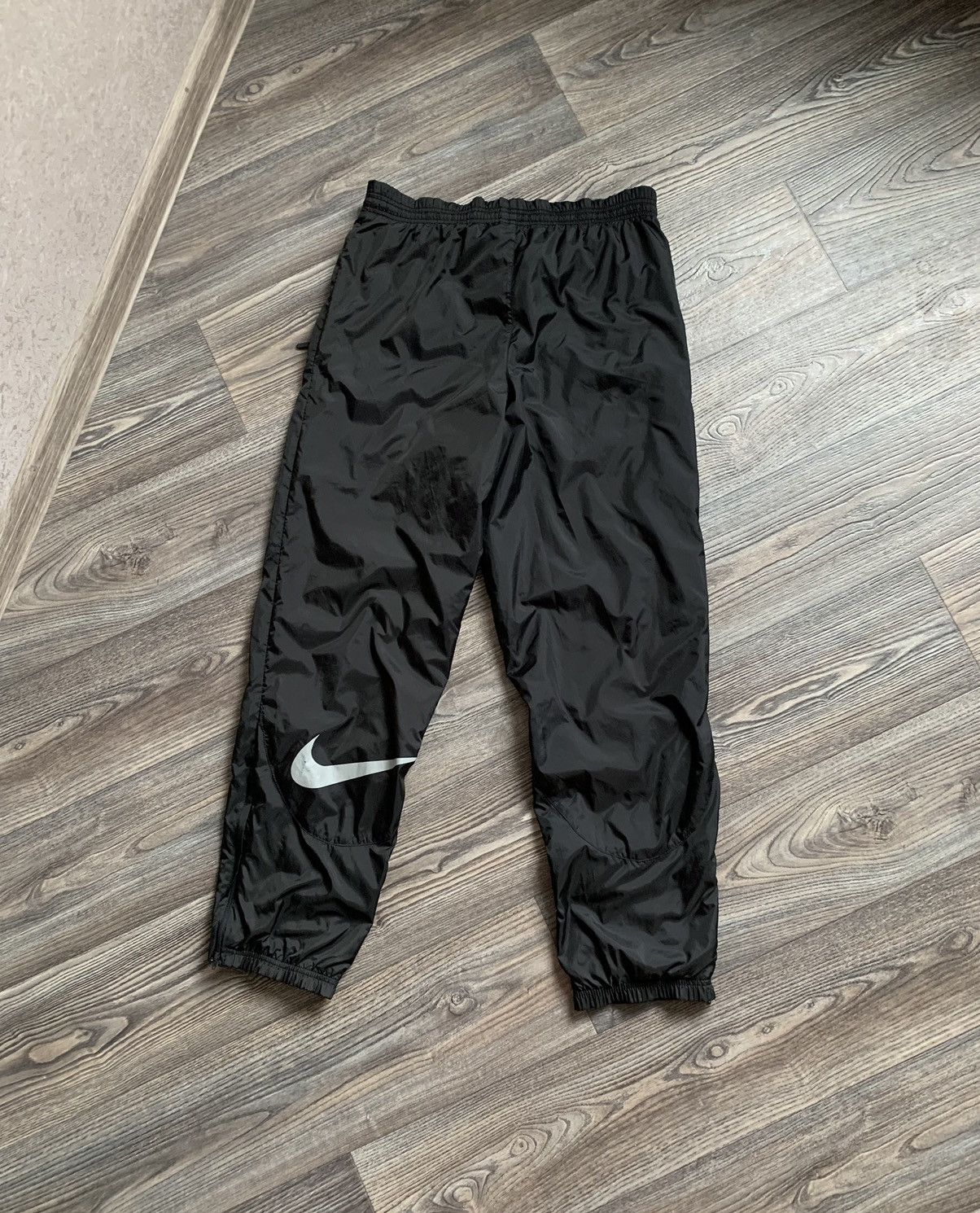 Nike × Vintage NIKE DRILL VINTAGE BIG SWOOSH NYLON PANTS 90’S Size US 32 / EU 48 - 1 Thumbnail