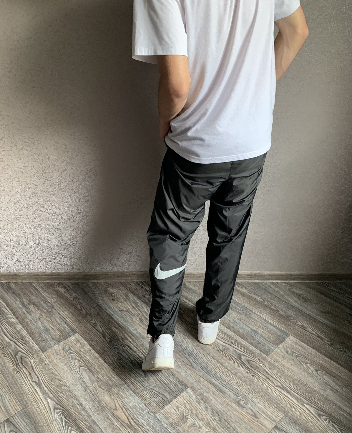 Nike × Vintage NIKE DRILL VINTAGE BIG SWOOSH NYLON PANTS 90’S Size US 32 / EU 48 - 6 Thumbnail