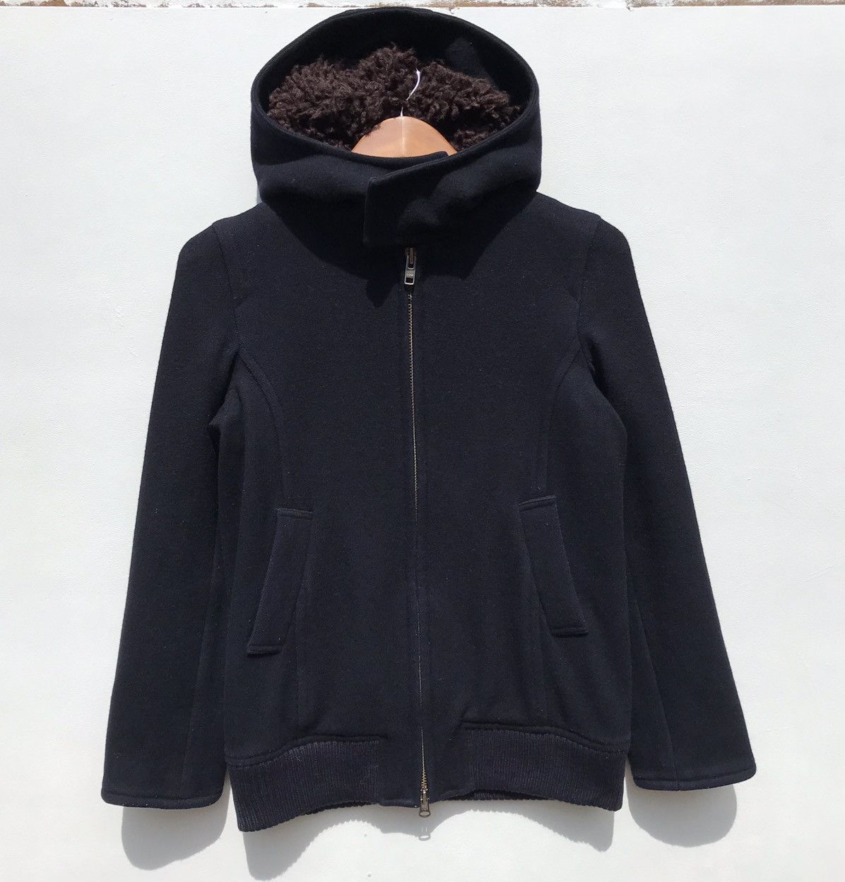 Issey Miyake Sunaokuwahara Issey Miyake Hoodie Jacket Wool Size S / US 4 / IT 40 - 1 Thumbnail
