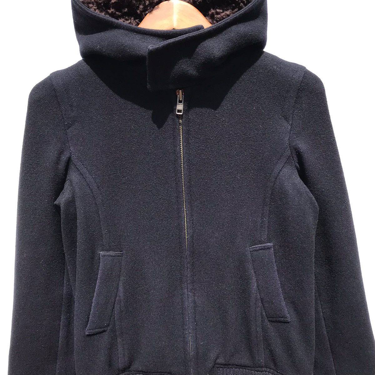 Issey Miyake Sunaokuwahara Issey Miyake Hoodie Jacket Wool Size S / US 4 / IT 40 - 7 Thumbnail