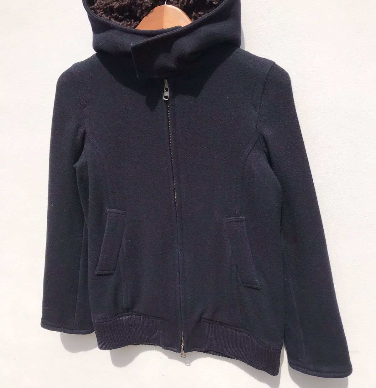 Issey Miyake Sunaokuwahara Issey Miyake Hoodie Jacket Wool Size S / US 4 / IT 40 - 6 Thumbnail