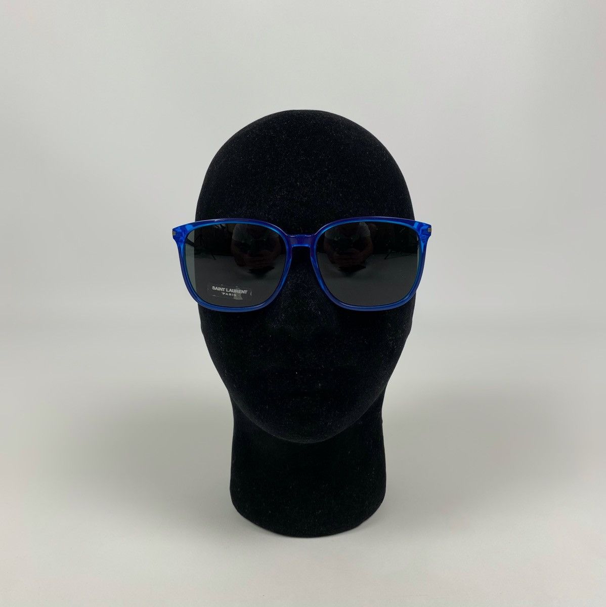 Designer Saint Laurent Paris SL37 Surf Blue Square Frame Sunglasses Size ONE SIZE - 2 Thumbnail
