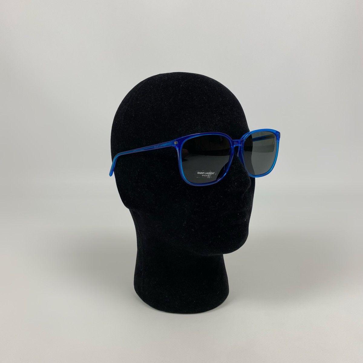 Designer Saint Laurent Paris SL37 Surf Blue Square Frame Sunglasses Size ONE SIZE - 1 Thumbnail