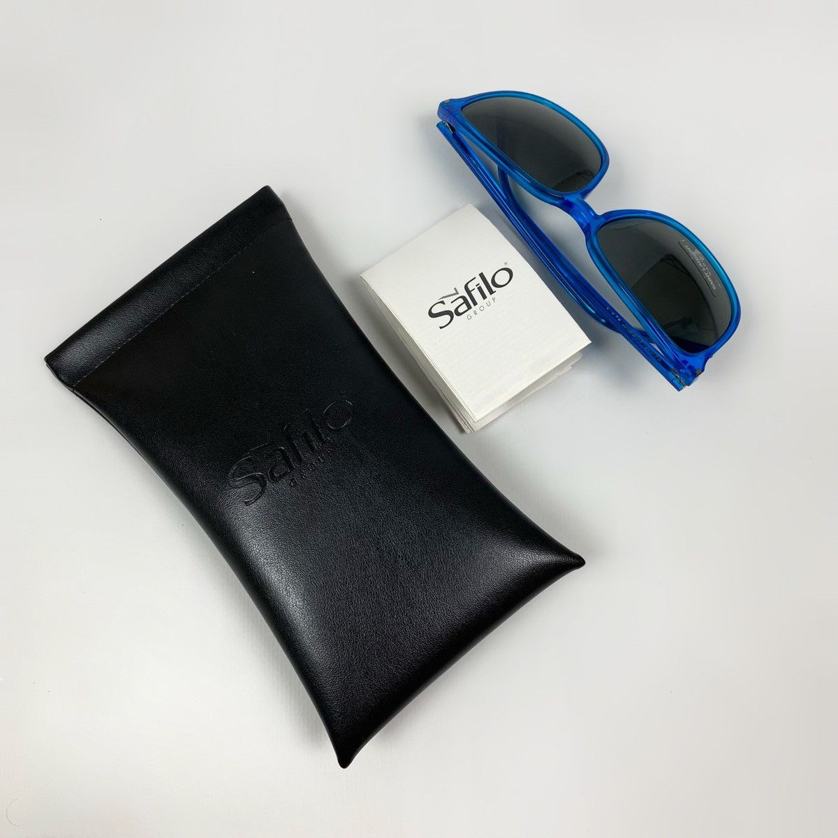 Designer Saint Laurent Paris SL37 Surf Blue Square Frame Sunglasses Size ONE SIZE - 20 Thumbnail