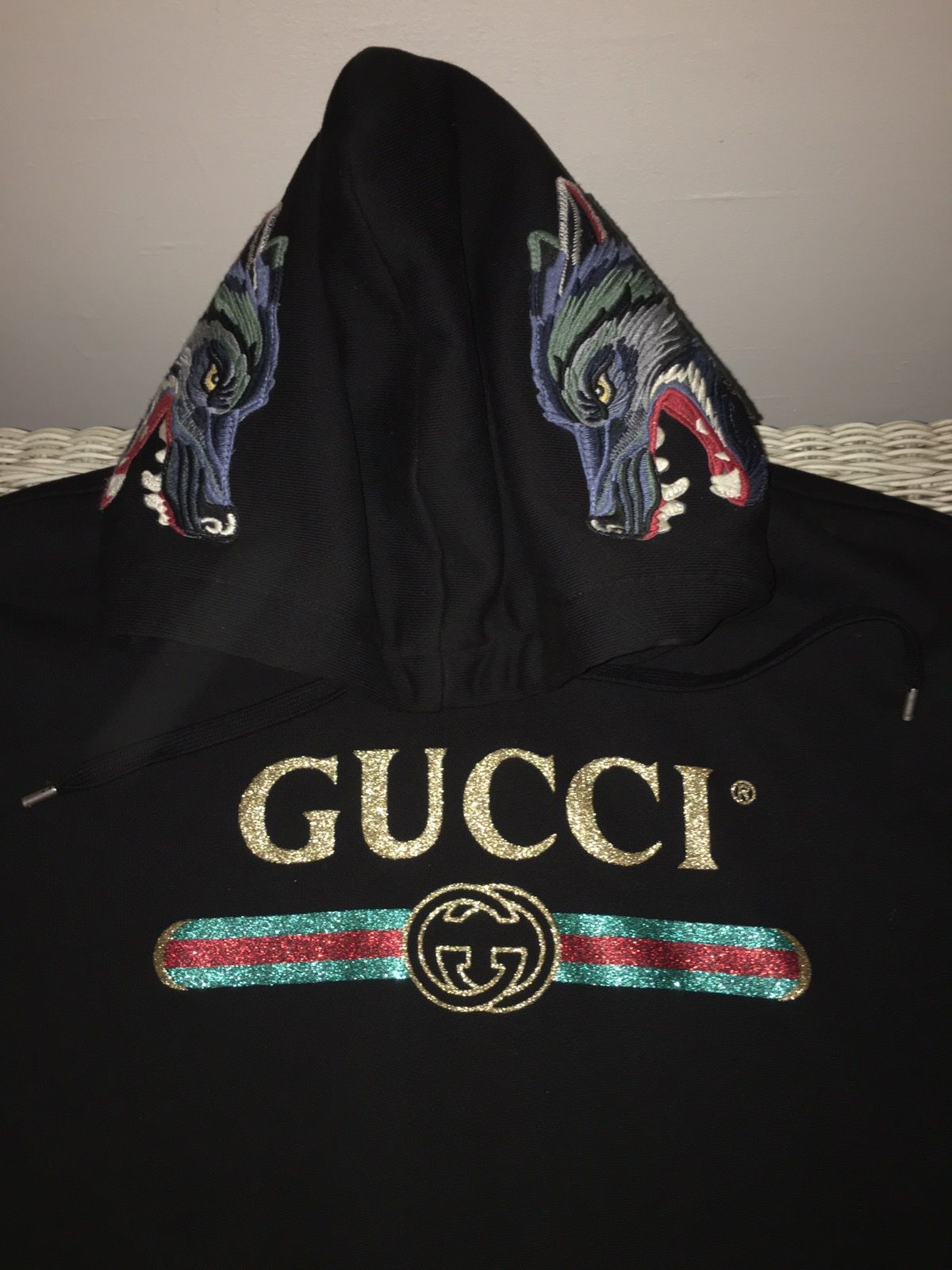 Gucci Wolf Hoodie Grailed