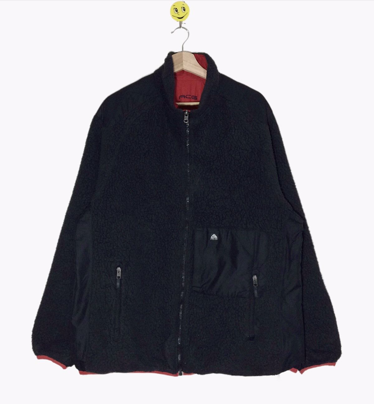 Vintage nike ACG sherpa Jacket Reversible Nylon Sweater