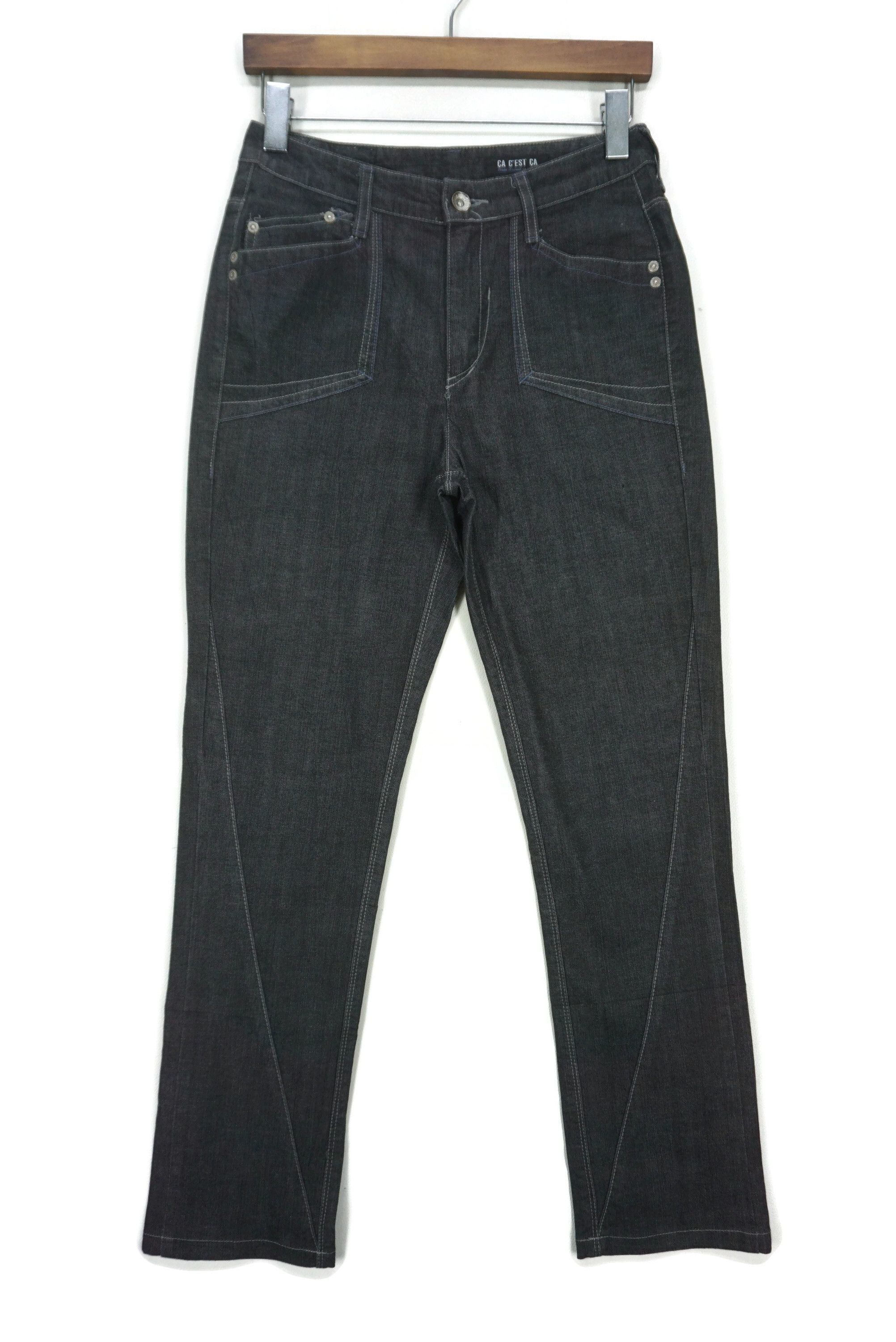 image of Rodeo x Workers Ca C'est Ca By Comme Ci Comme Ca Twisted Seams Baker Tapered in Blue, Women's (Size
