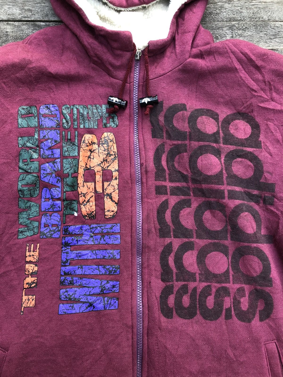 Adidas × Descente × Vintage Vintage 90s Adidas Trefoil Big Logo hoodies Size US L / EU 52-54 / 3 - 3 Thumbnail