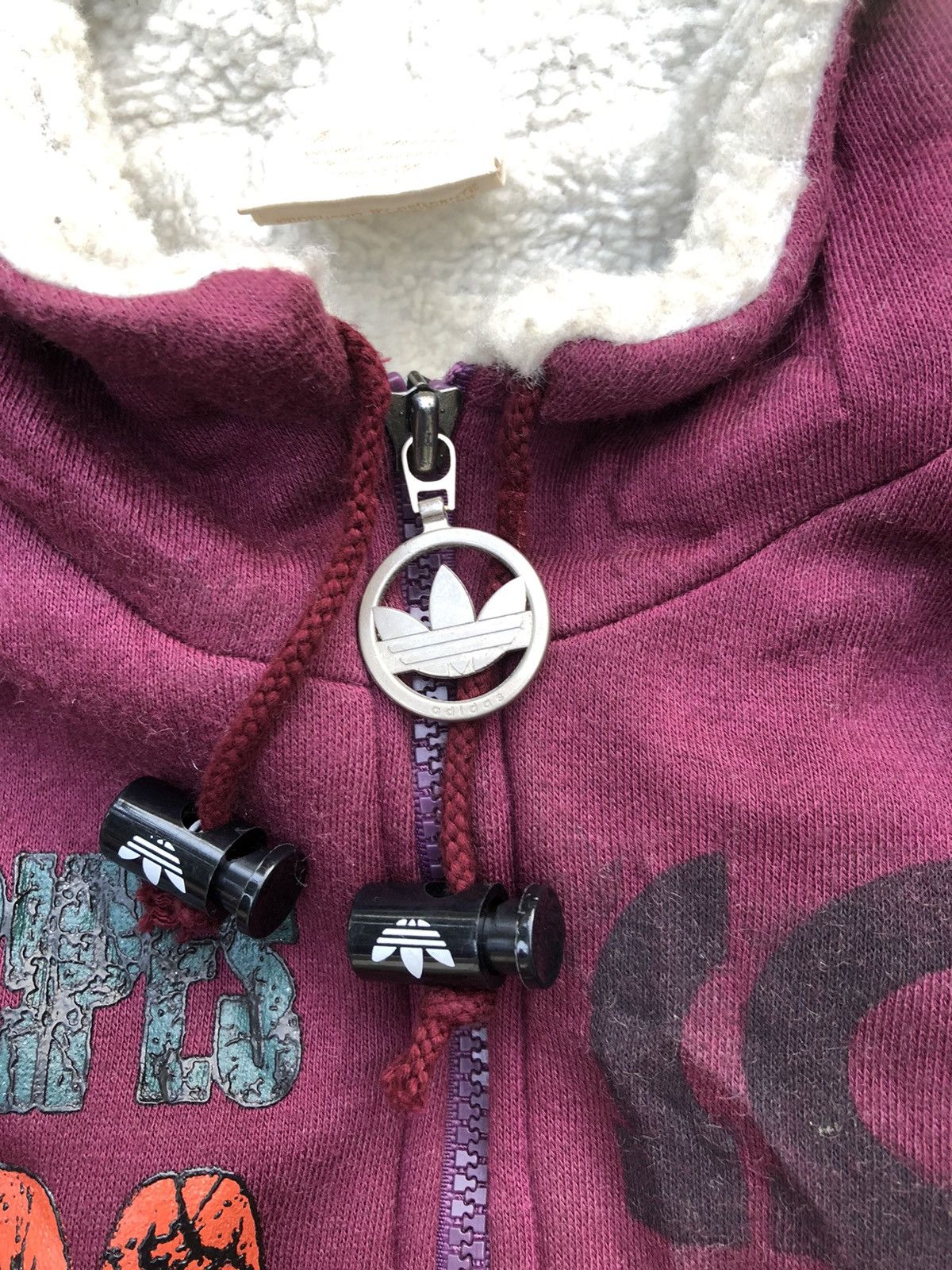 Adidas × Descente × Vintage Vintage 90s Adidas Trefoil Big Logo hoodies Size US L / EU 52-54 / 3 - 9 Thumbnail