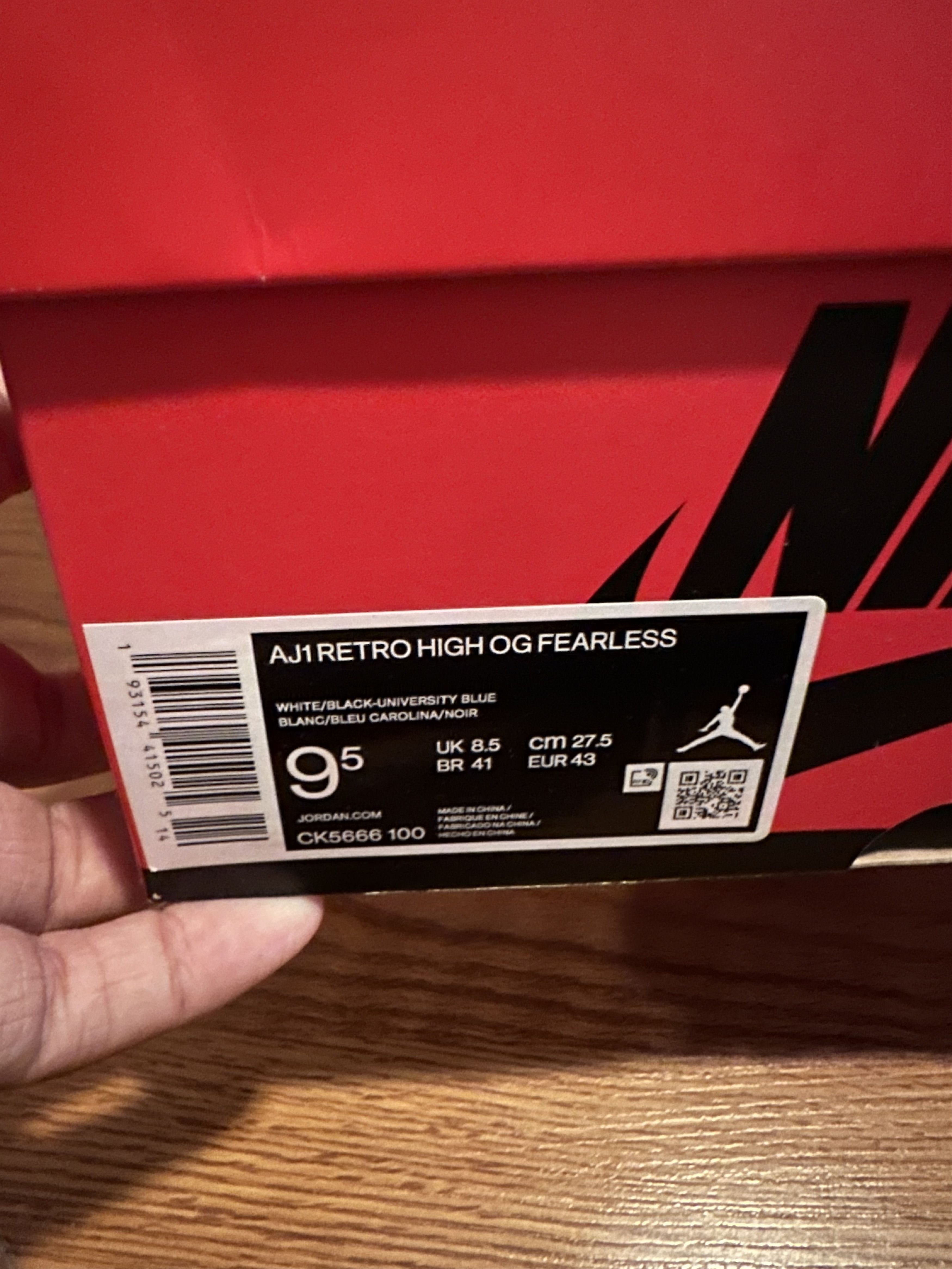Jordan Brand Jordan Retro 1 Fearless Size US 9.5 / EU 42-43 - 8 Thumbnail