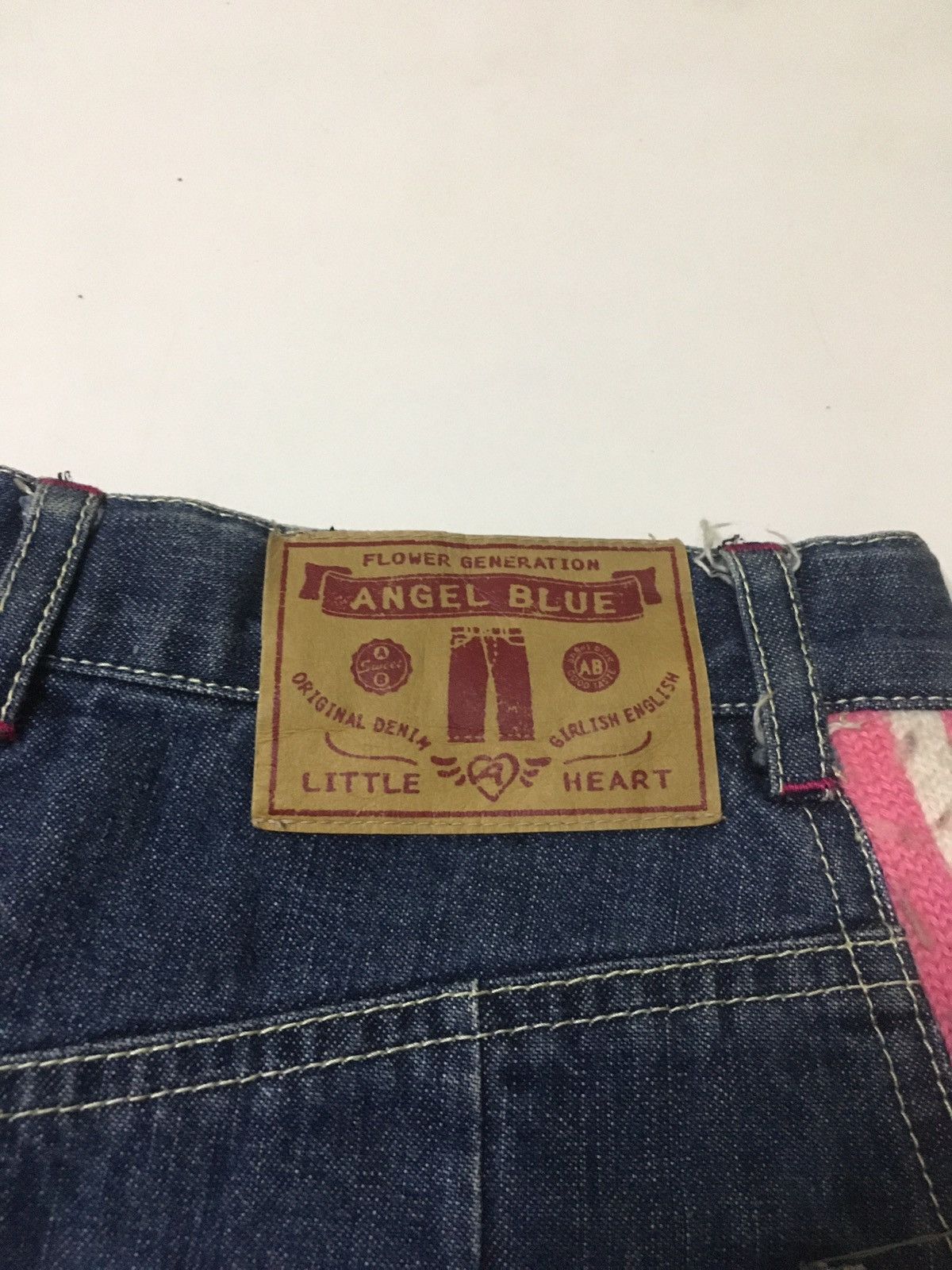 Beauty Beast 1990s Angel Blue Mini Skirt Denim Size 27" / US 4 / IT 40 - 5 Thumbnail