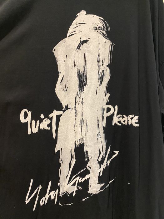 Yohji Yamamoto “Quiet Please” Shirt with Scribble Drawing | Grailed