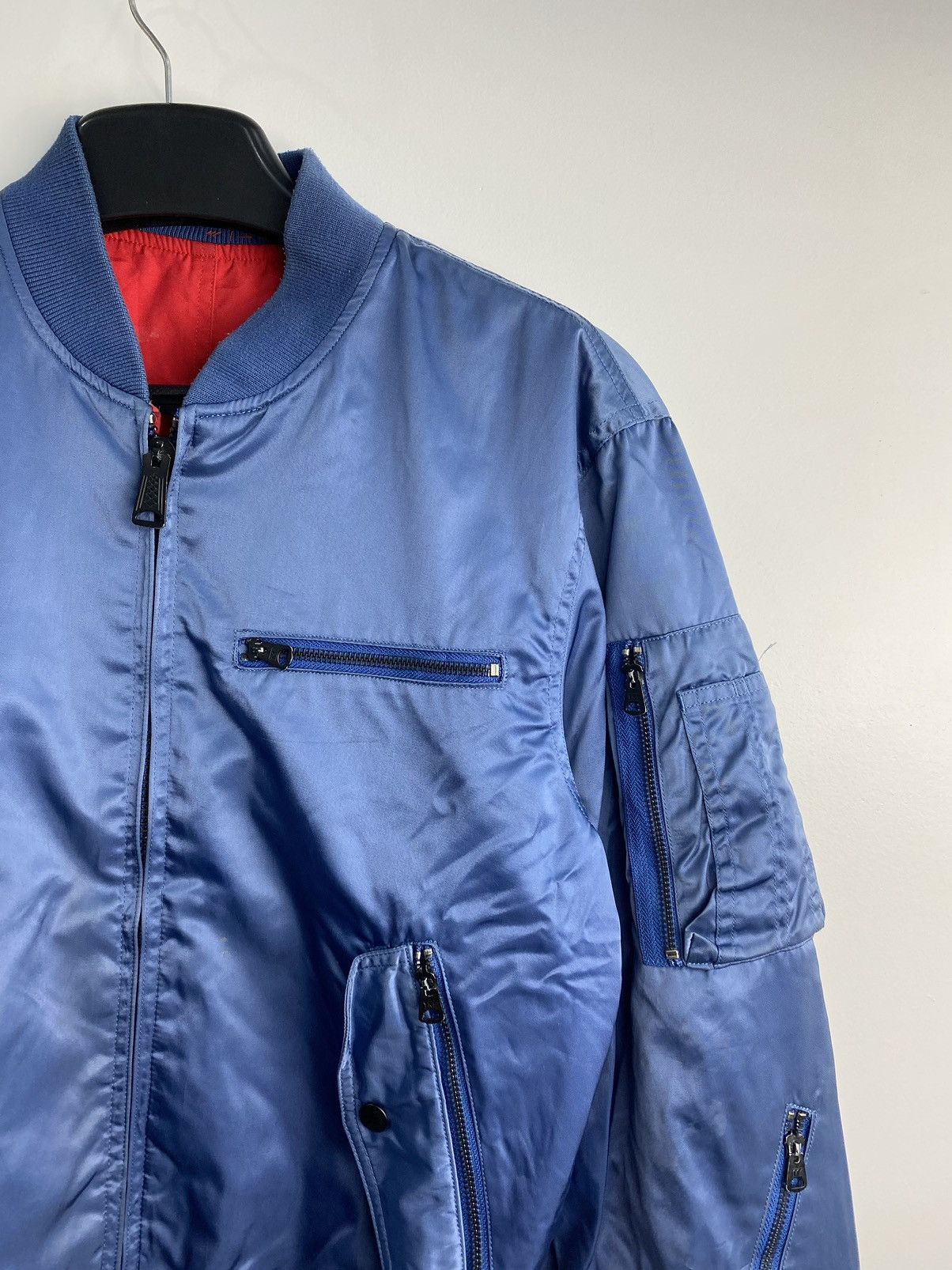 Japanese Brand 90s Kushitani Racing Revesible Bomber Jacket Size US L / EU 52-54 / 3 - 5 Thumbnail