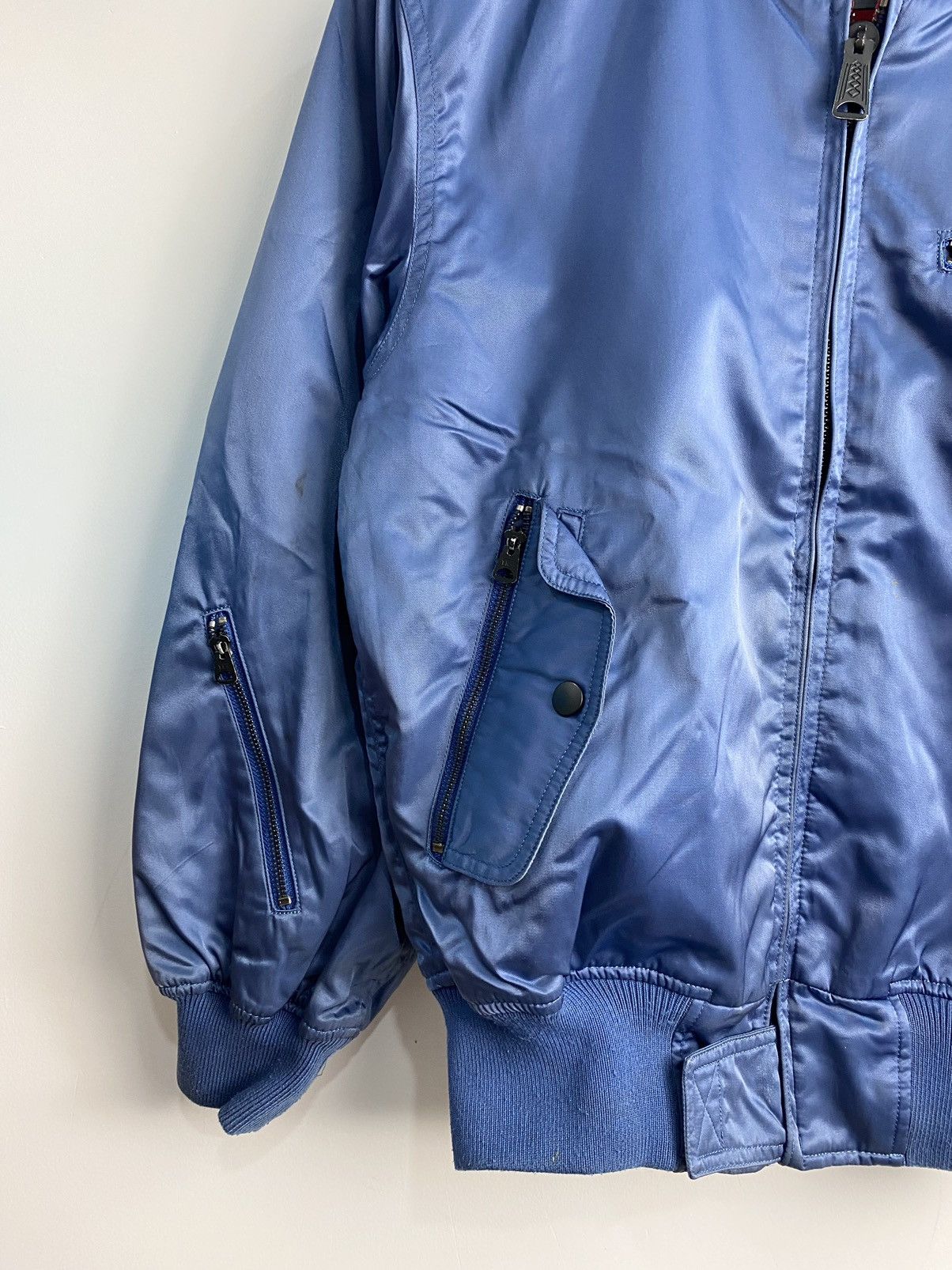Japanese Brand 90s Kushitani Racing Revesible Bomber Jacket Size US L / EU 52-54 / 3 - 4 Thumbnail