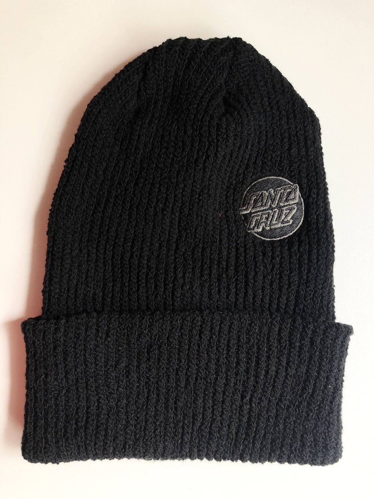 Santa Cruz Skateboards Rare Eco Recycled Cotton Beanie BLACK Size ONE SIZE - 1 Thumbnail
