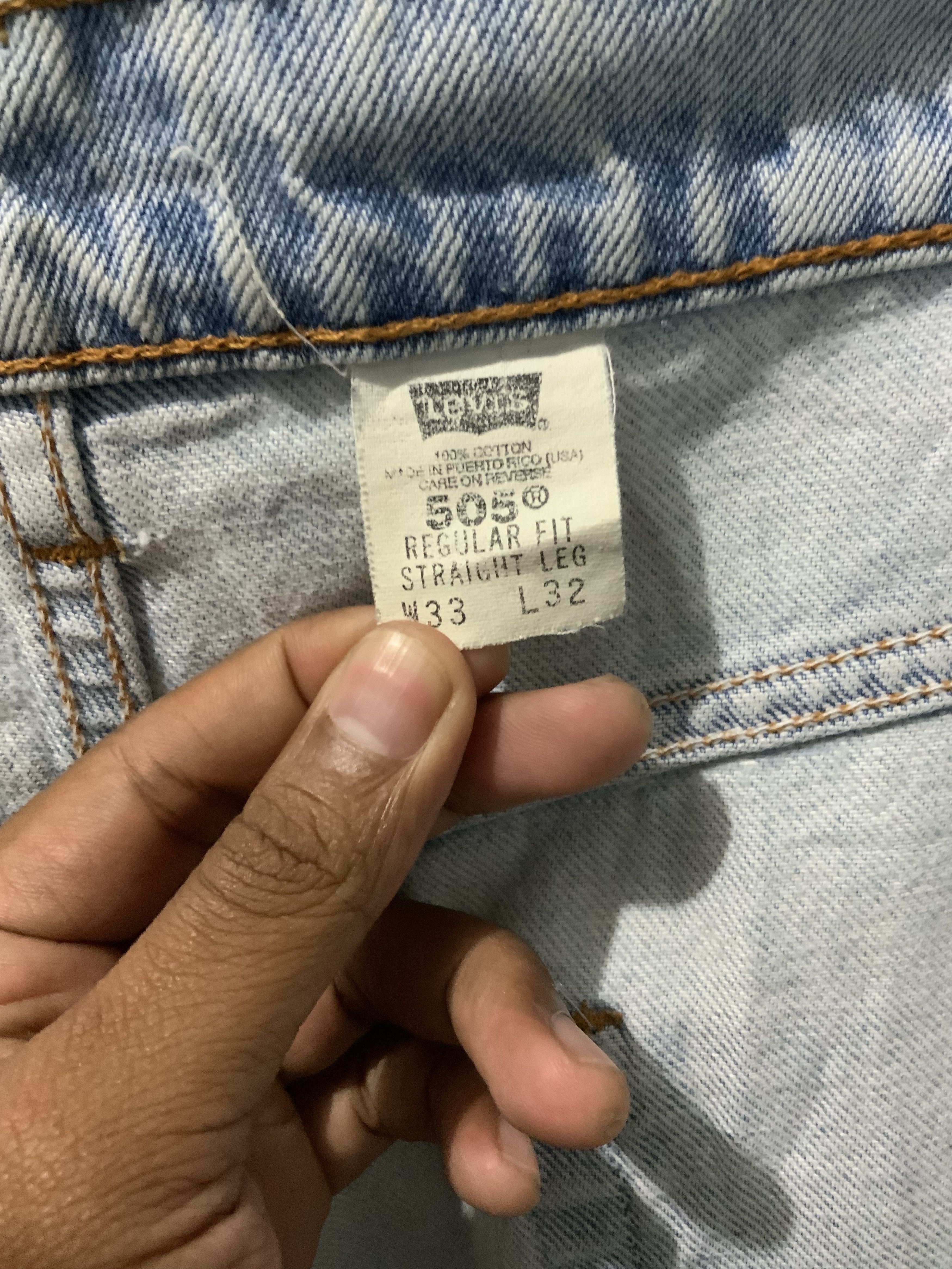 Levi's Vintage 90s Levi’s Faded Thrased Essential Denim Jeans Size US 33 - 16 Thumbnail