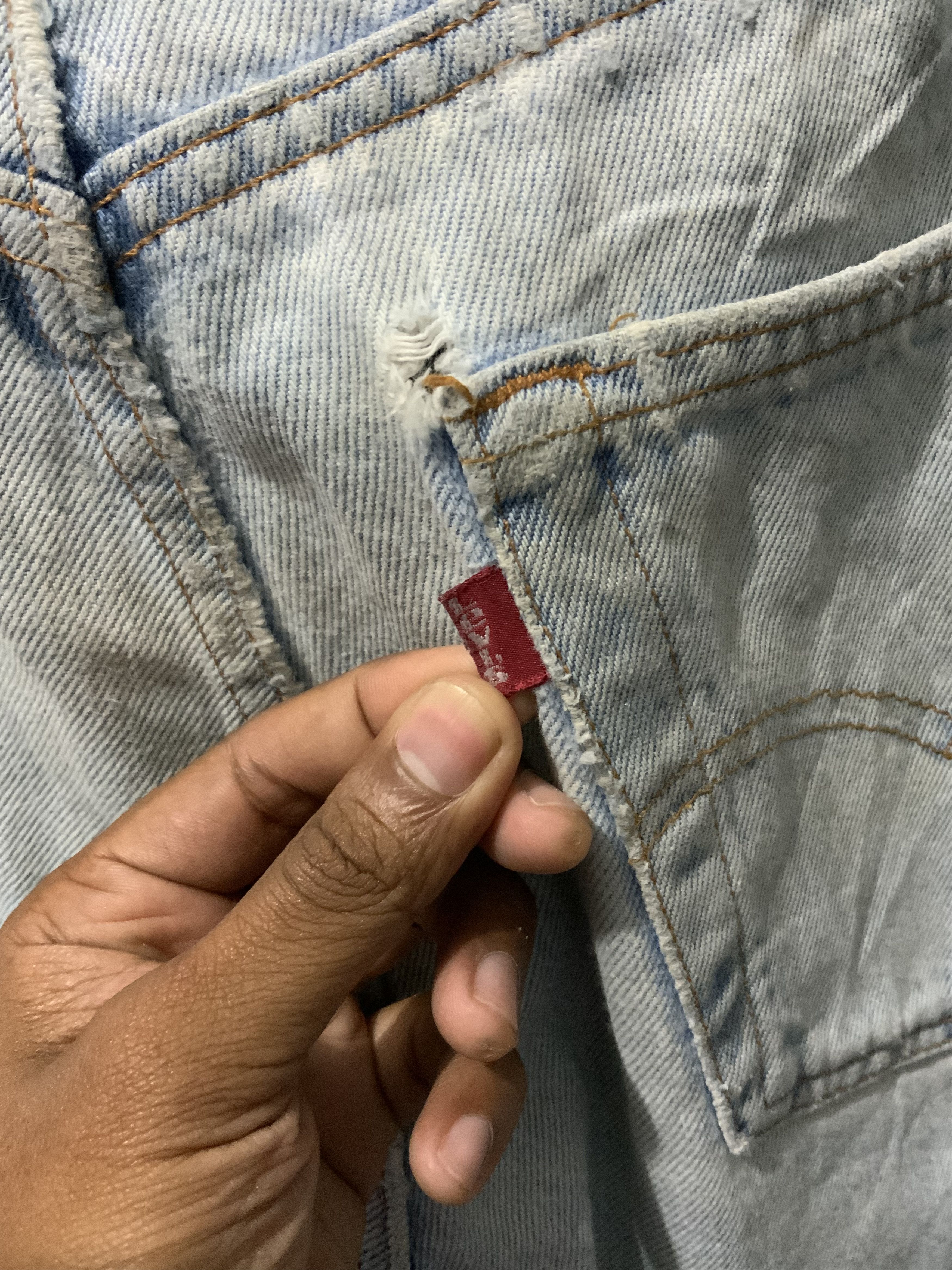 Levi's Vintage 90s Levi’s Faded Thrased Essential Denim Jeans Size US 33 - 14 Thumbnail